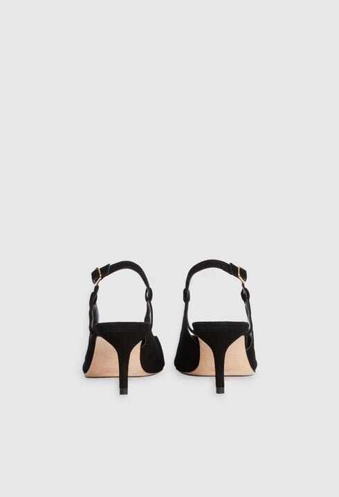 Tacones slingback cuero