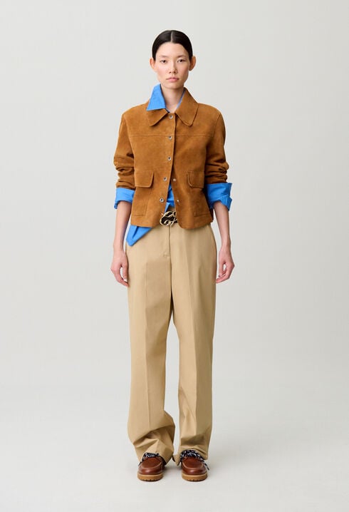 Chaqueta de ante