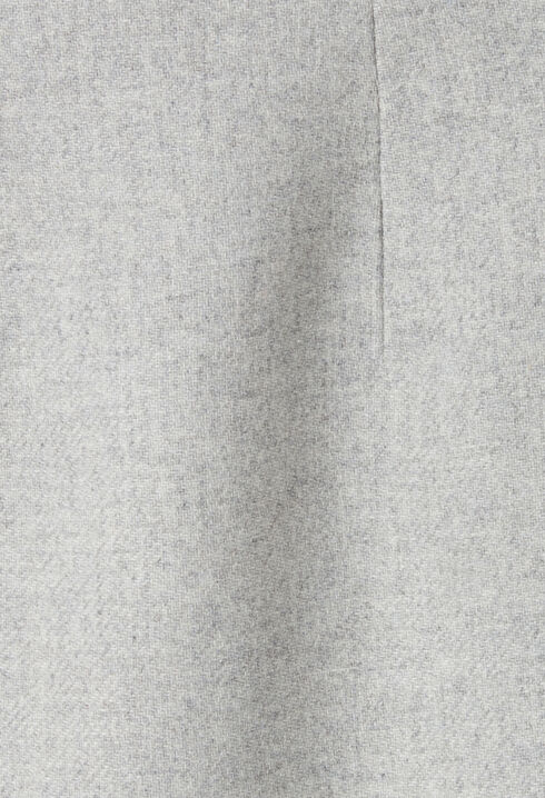 Falda lápiz gris de talle alto
