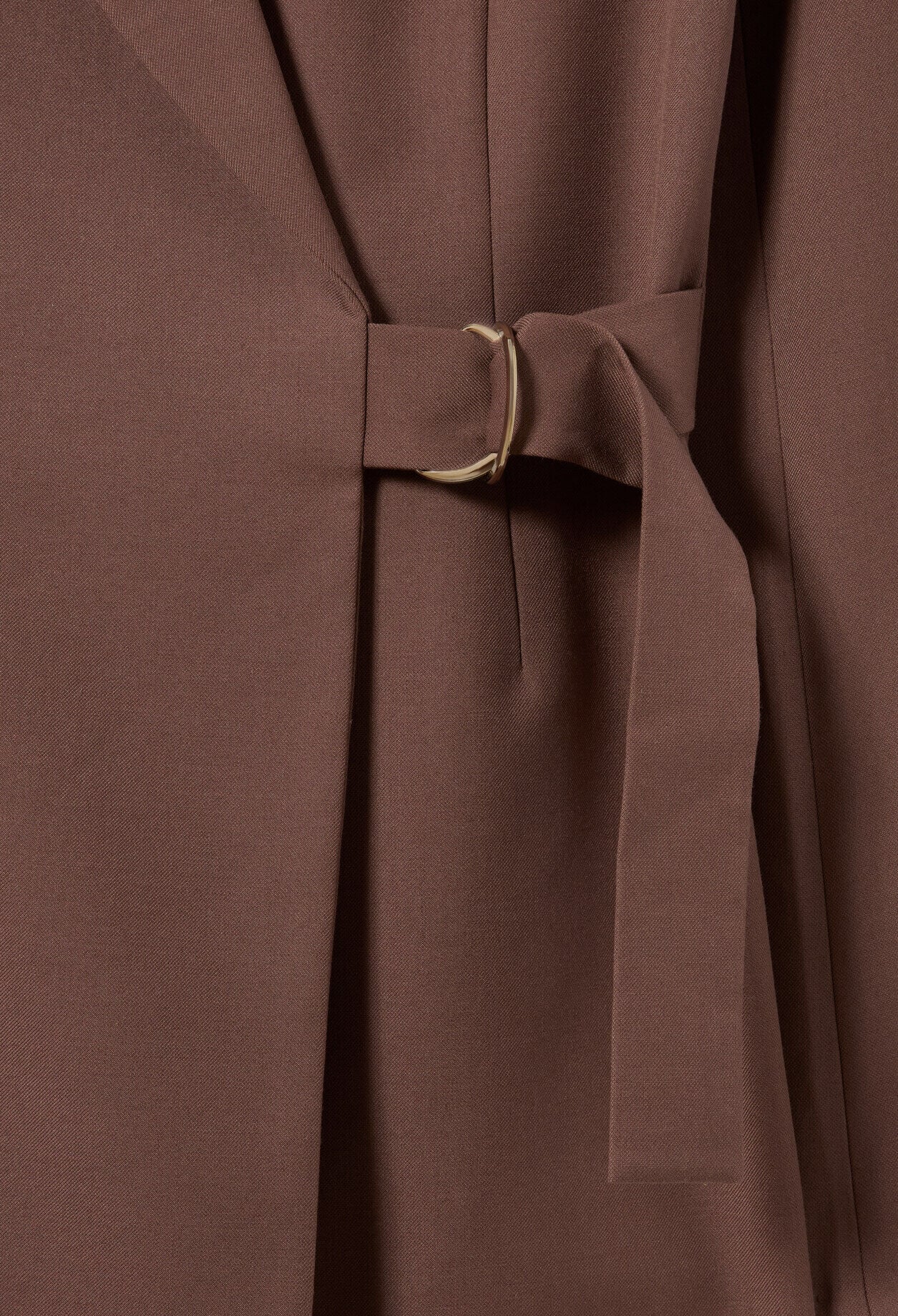 Chaqueta recta doble hebilla plata
