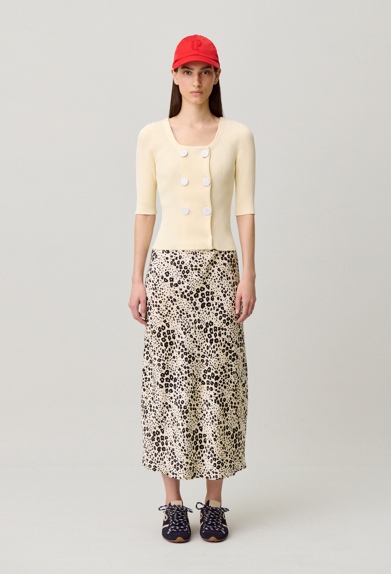 Cárdigan de punto cuello redondo - Mujer - Vainilla - Claudie Pierlot