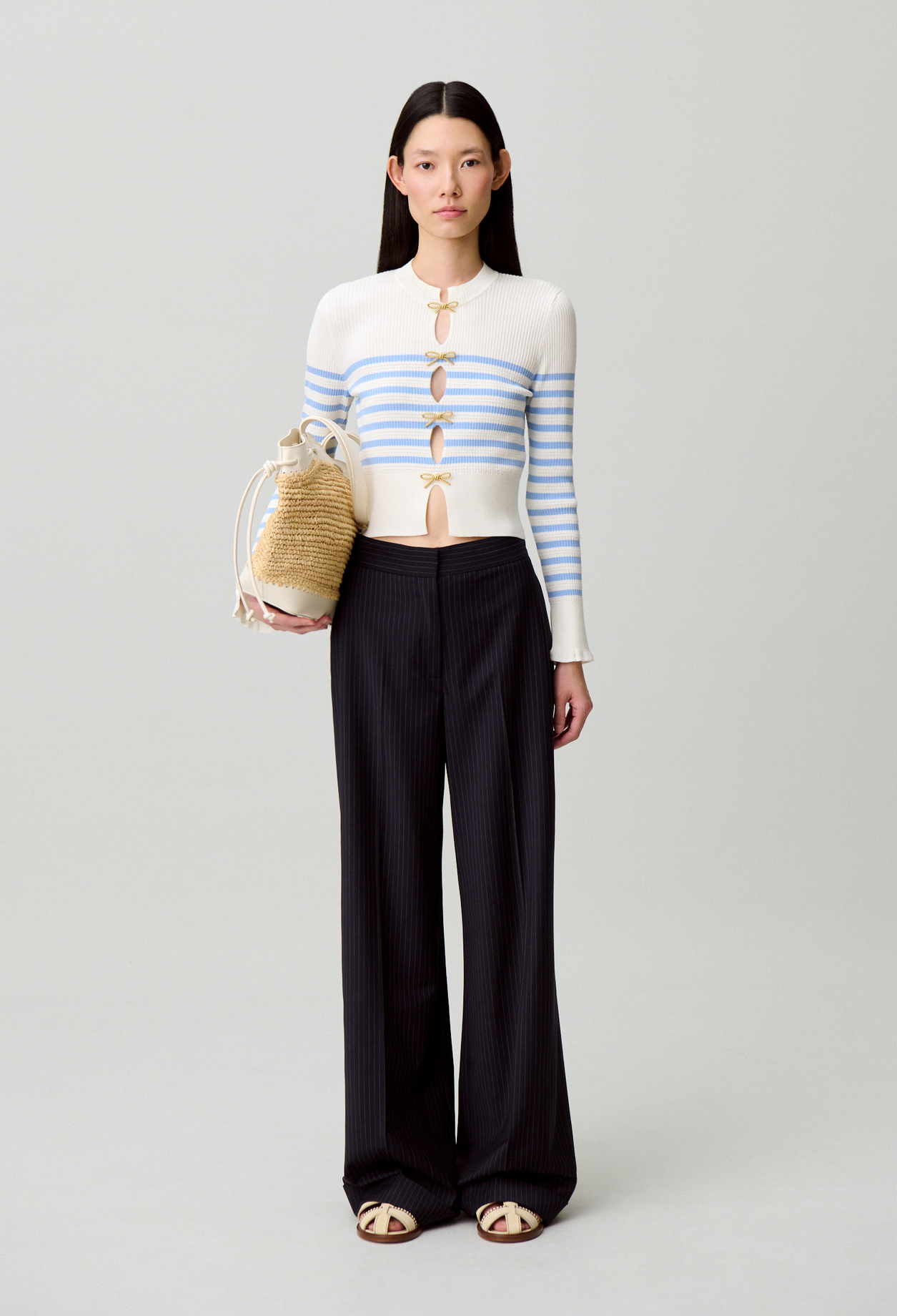 Jersey de punto fino - Mujer - Dos tonos - Claudie Pierlot