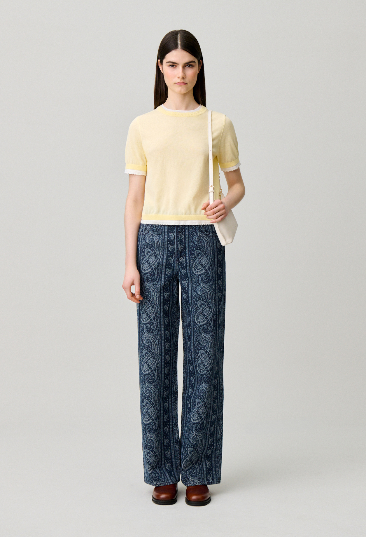 Jersey de punto en contraste - Mujer - Vainilla - Claudie Pierlot