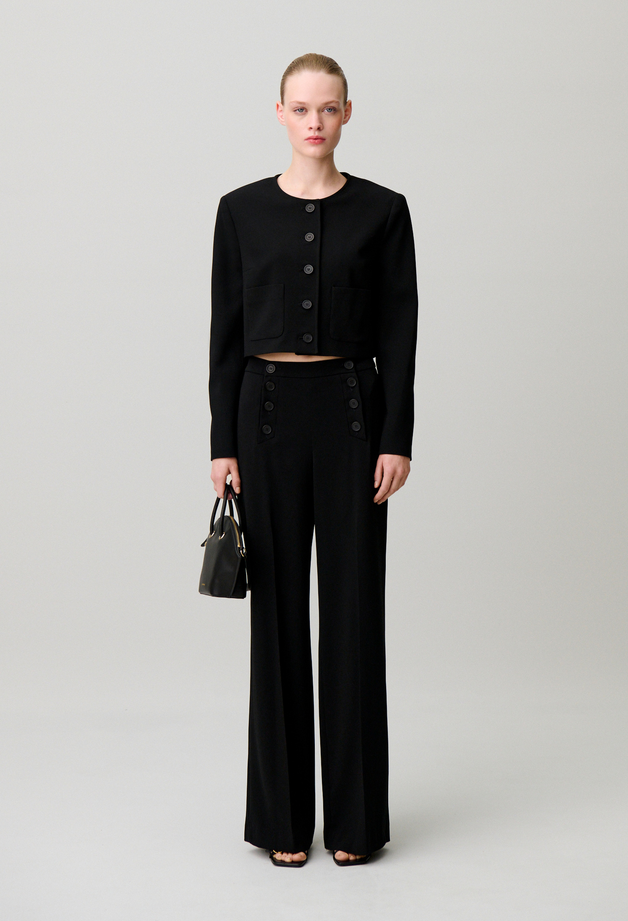 Chaqueta con cuello redondo - Mujer - Negro - Claudie Pierlot