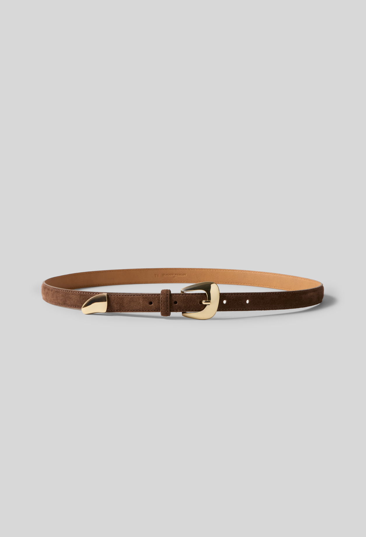 Cinturón de ante con hebilla - Mujer - Chocolate - Claudie Pierlot
