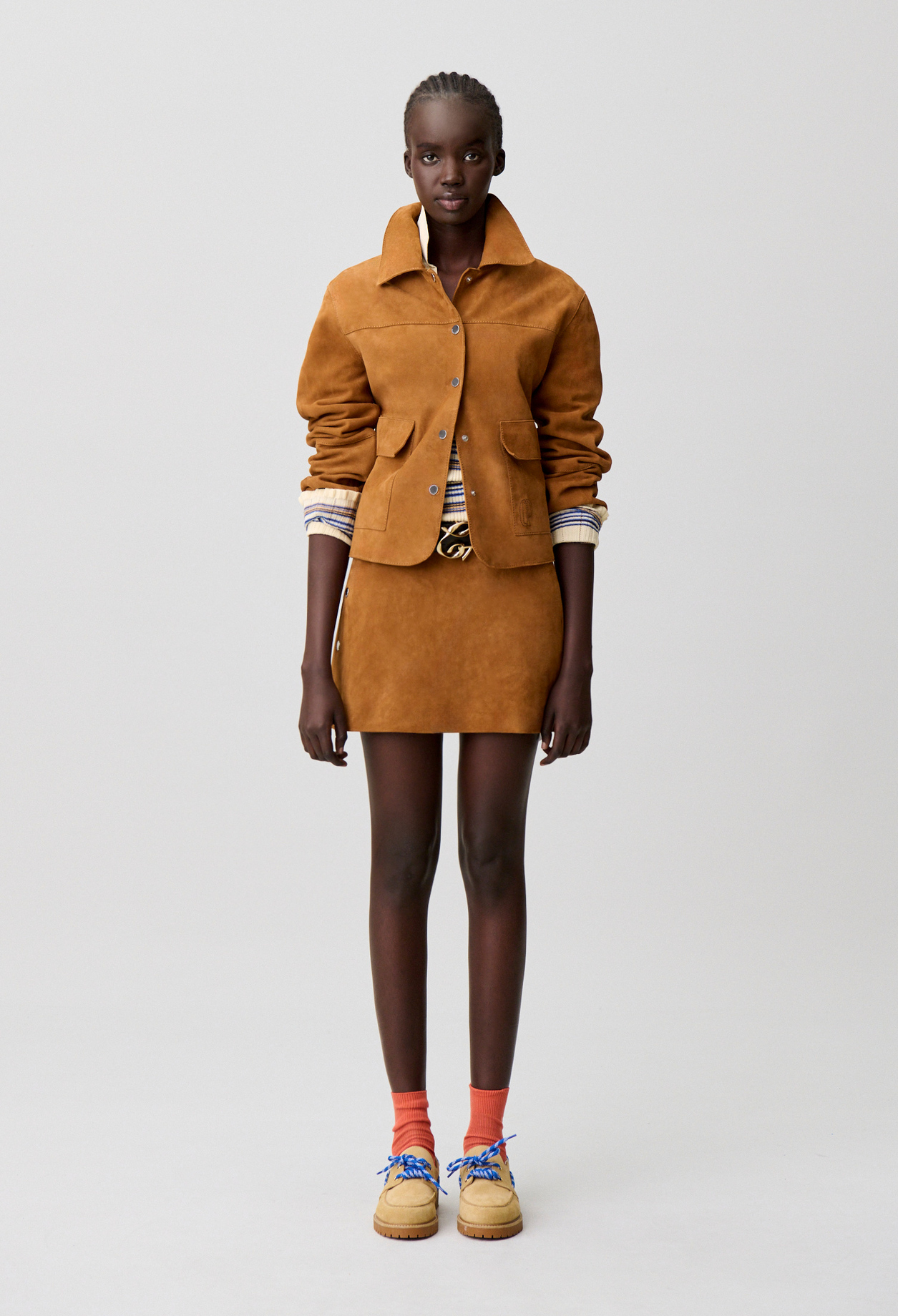 Minifalda de ante - Mujer - Camel - Claudie Pierlot