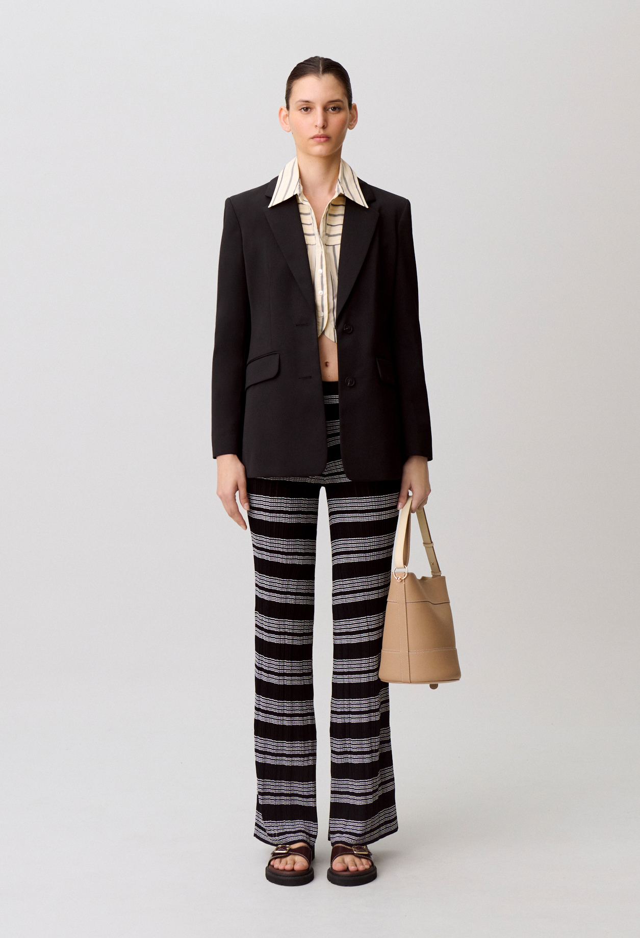 Pantalón de punto a rayas - Mujer - Multico - Claudie Pierlot
