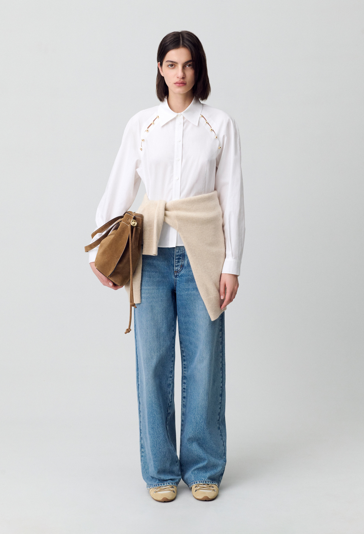 Camisa de popelina - Mujer - Blaco - Claudie Pierlot
