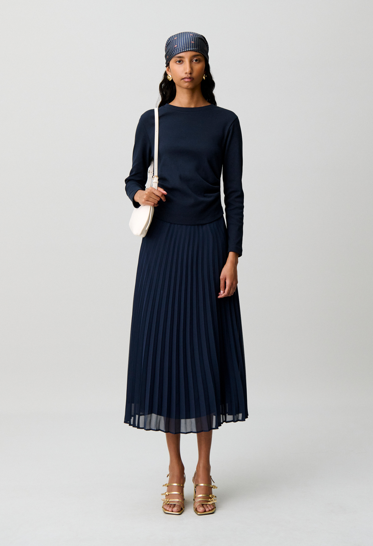 Vestido camiseta bimateria - Mujer - Marina - Claudie Pierlot