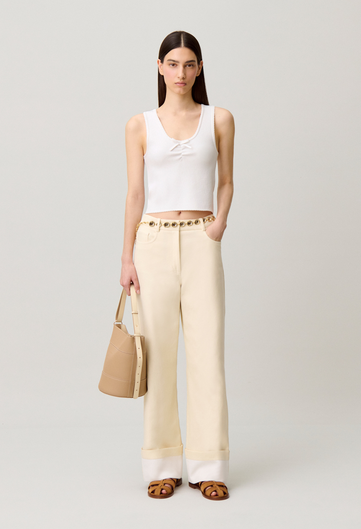Top de punto cuello redondo - Mujer - Crudo - Claudie Pierlot