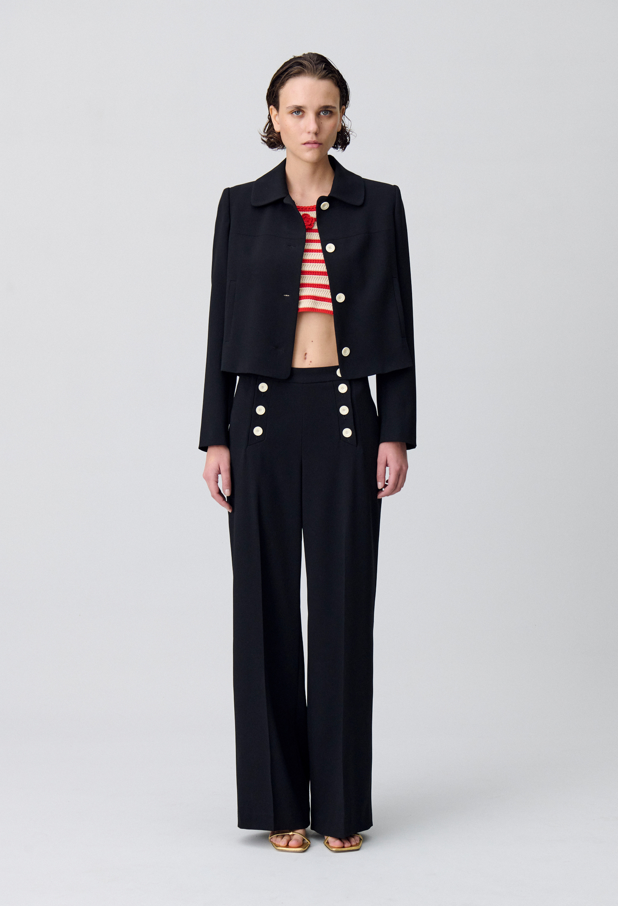 Chaqueta corta clásica - Mujer - Negro - Claudie Pierlot