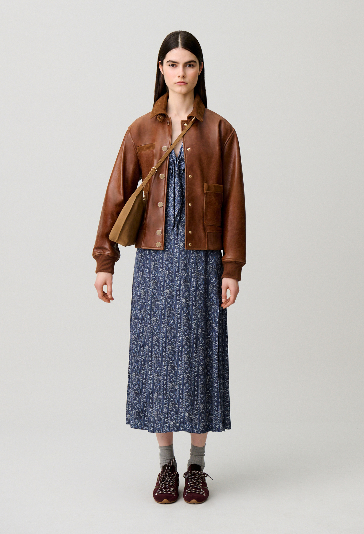 Vestido fluido estampado - Mujer - Estampado oscuro - Claudie Pierlot