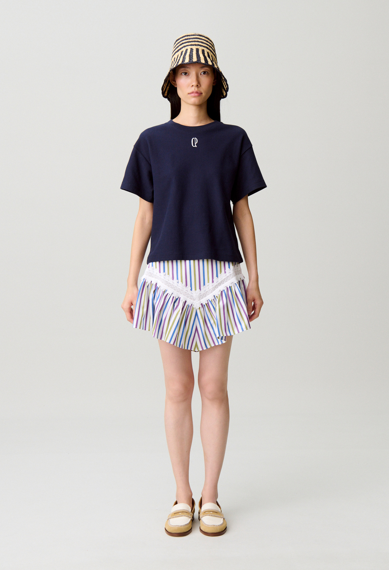 Falda corta de rayas - Mujer - Multico - Claudie Pierlot