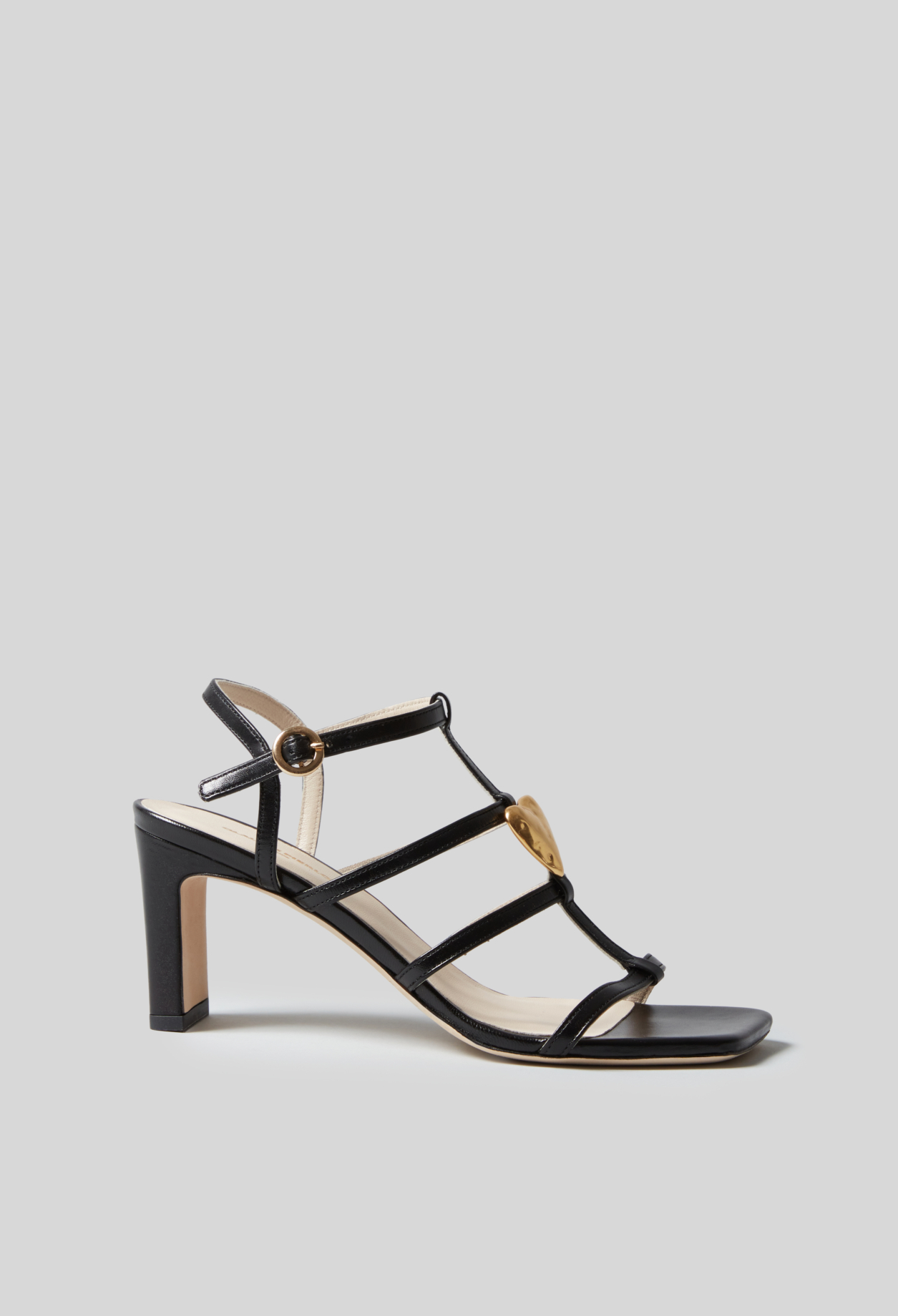 Sandalias de tacón corazón - Mujer - Negro - Claudie Pierlot