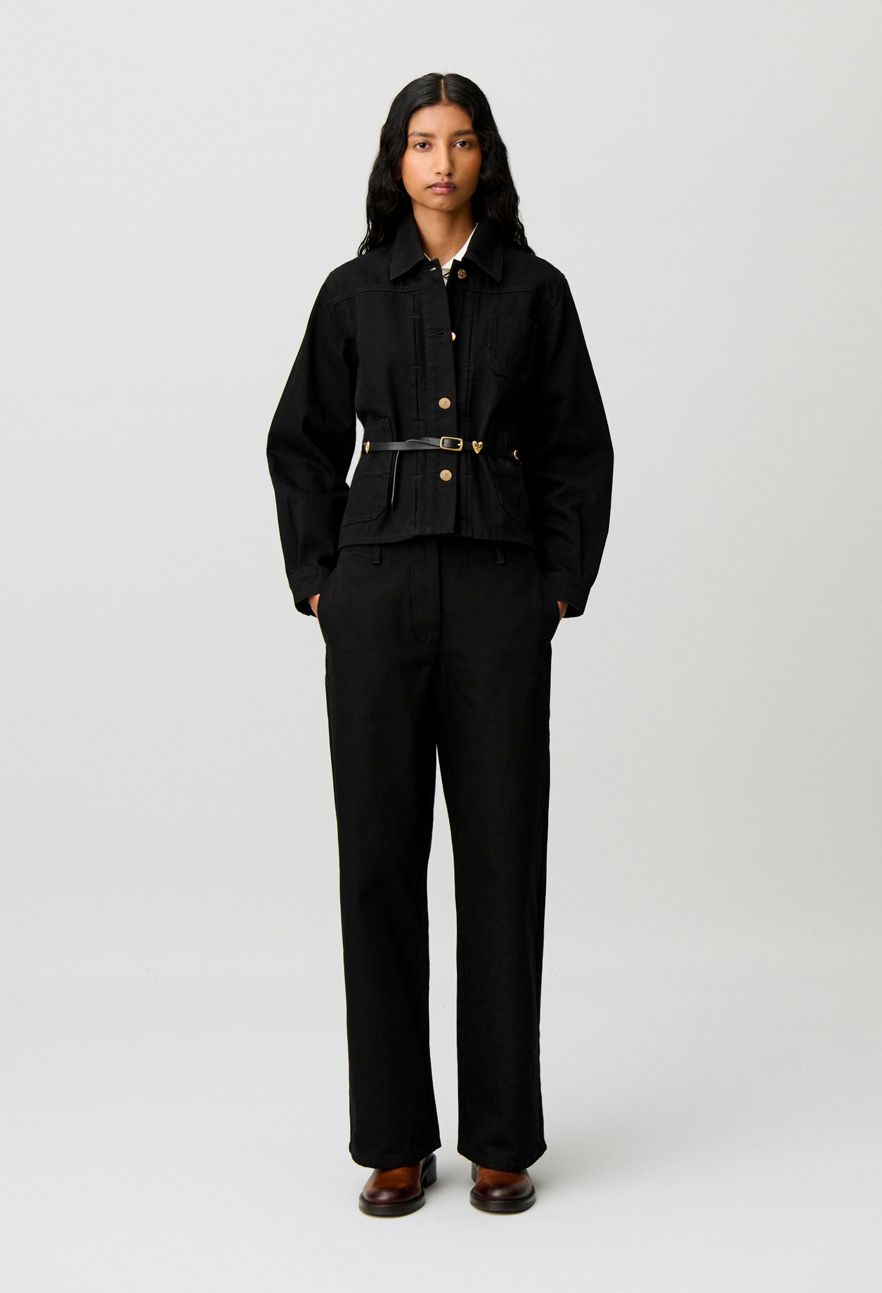 Chaqueta denim worker - Mujer - Denim Negro - Claudie Pierlot
