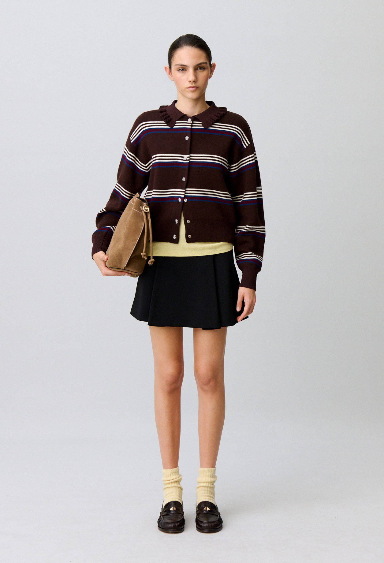 Falda corta evasé - Mujer - Negro - Claudie Pierlot