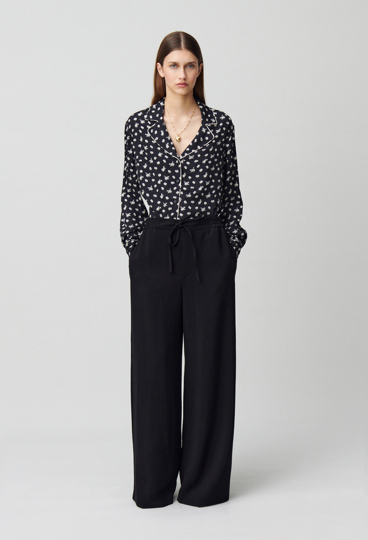 Pantalón fluido elástico - Mujer - Negro - Claudie Pierlot