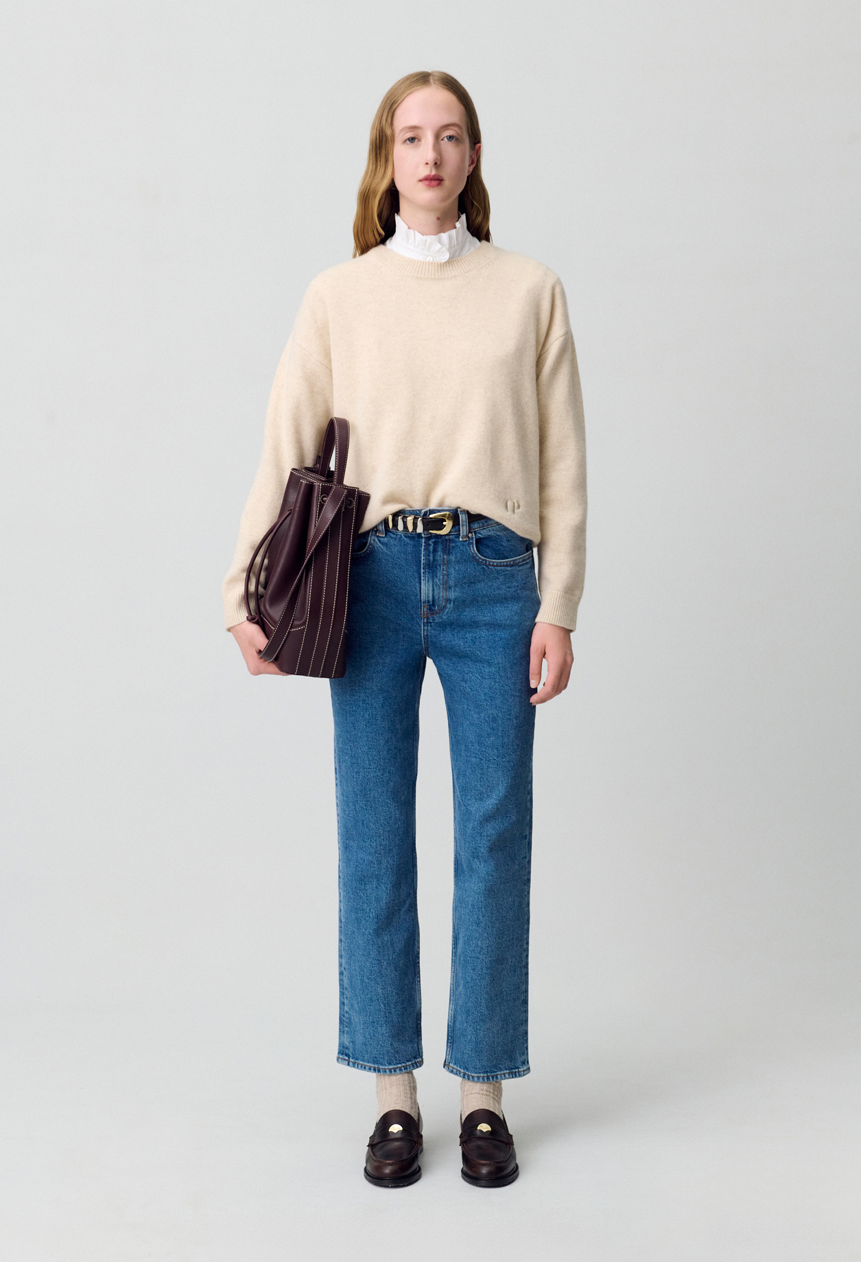 Jersey 100% cachemira - Mujer - Beis claro - Claudie Pierlot
