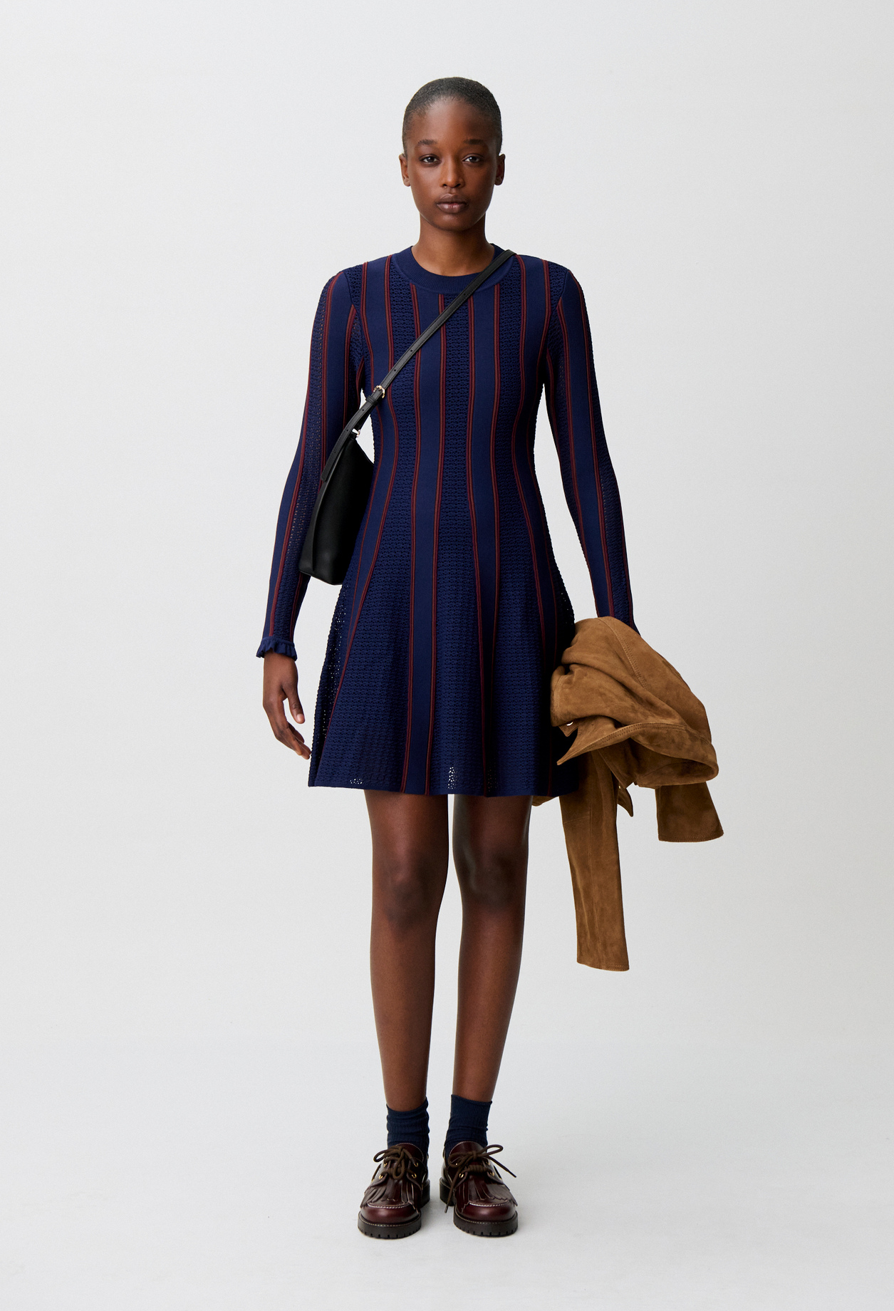 Vestido corto de punto skater - Mujer - Multico - Claudie Pierlot