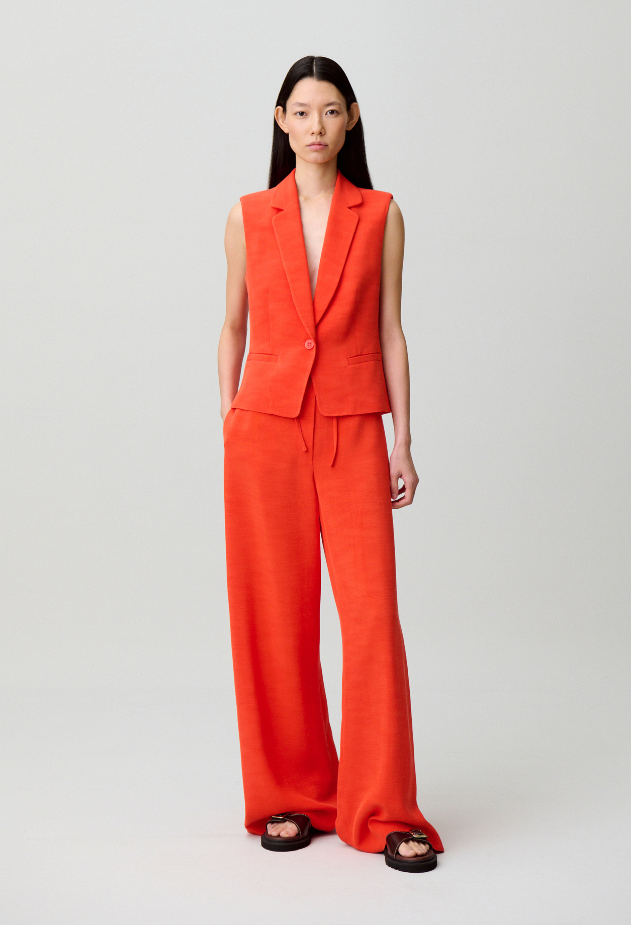 Chaleco sastre - Mujer - Mandarina - Claudie Pierlot
