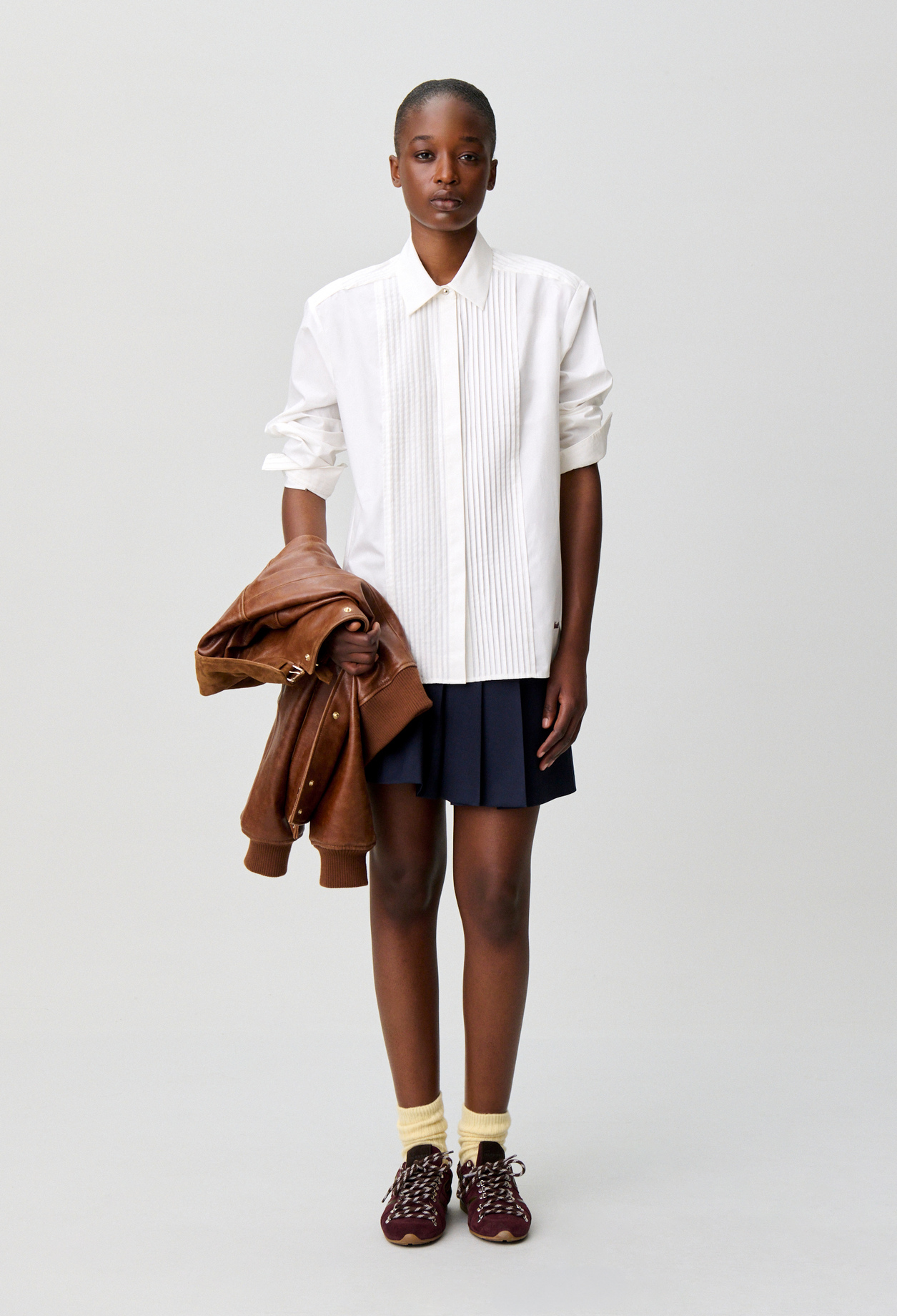 Camisa popelín bordado Claudie - Mujer - Crudo - Claudie Pierlot