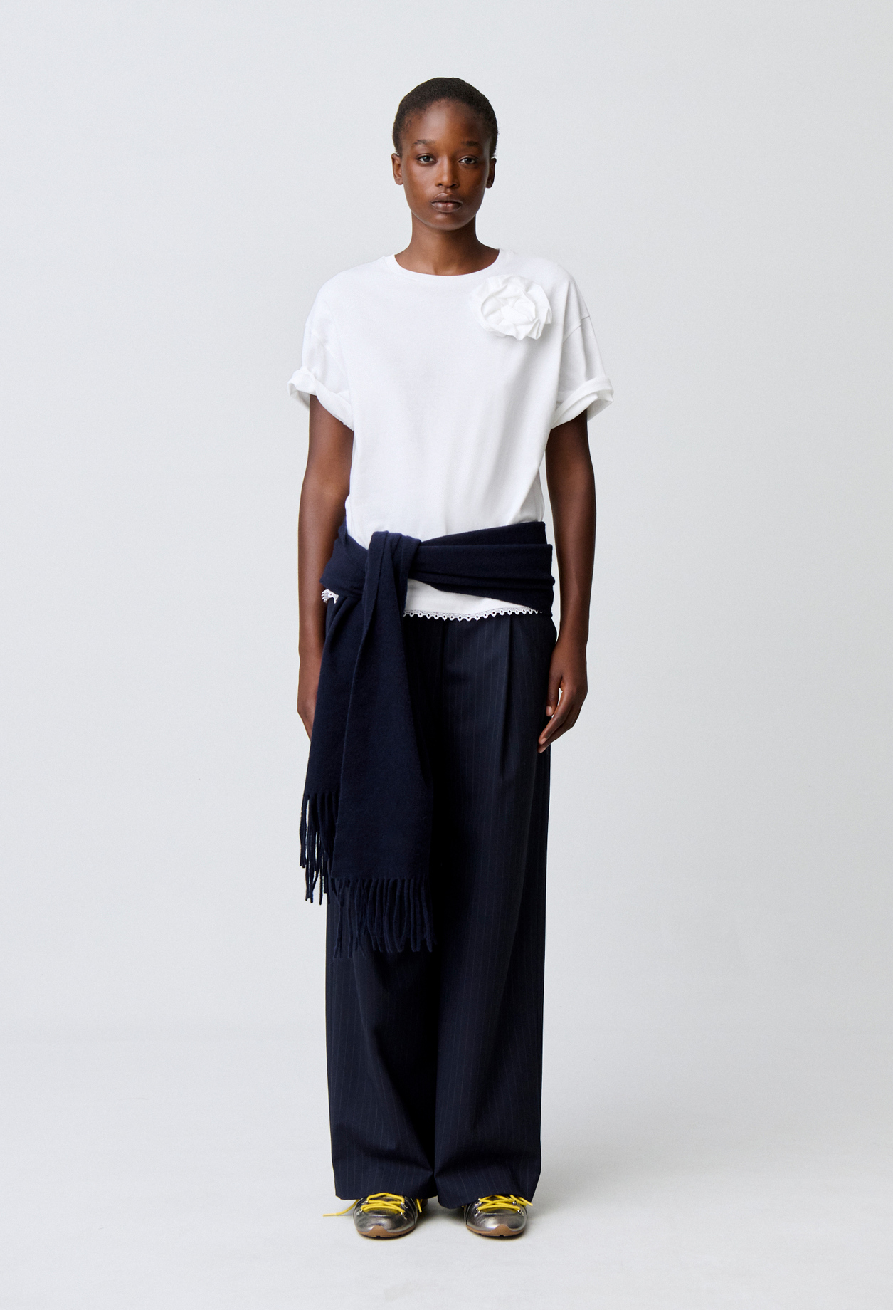 Camiseta punto flores tono a tono - Mujer - Crudo - Claudie Pierlot