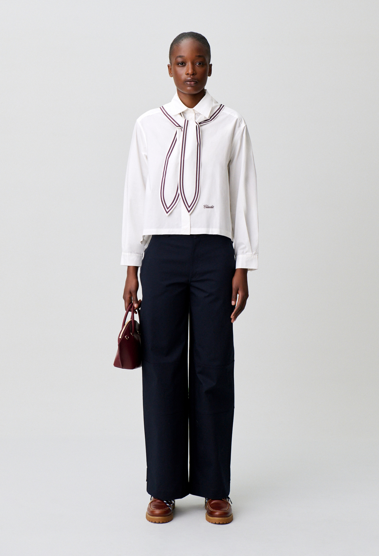 Camisa de popelín de algodón - Mujer - Crudo - Claudie Pierlot