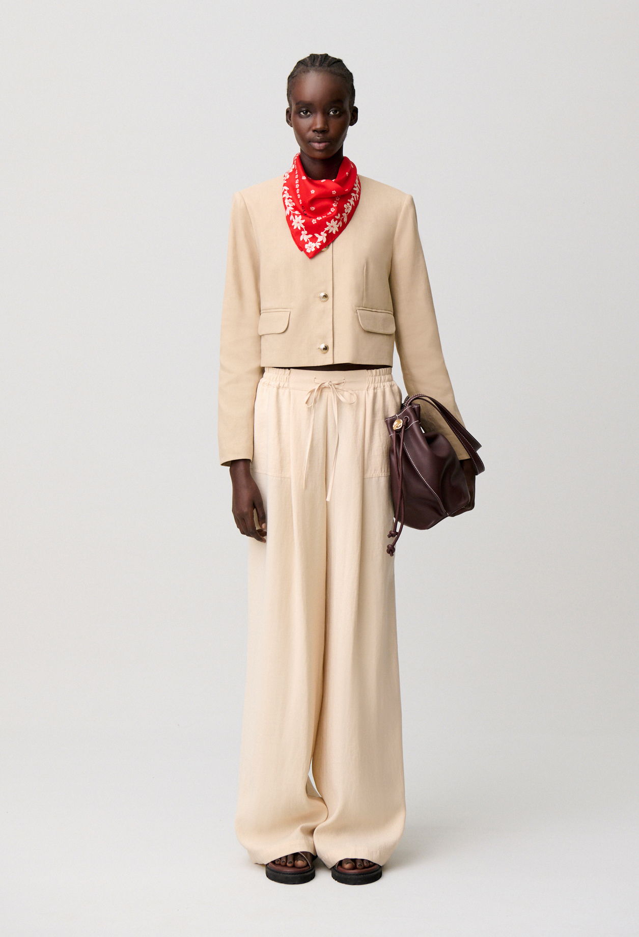 Pantalón de traje recto - Mujer - Vainilla - Claudie Pierlot