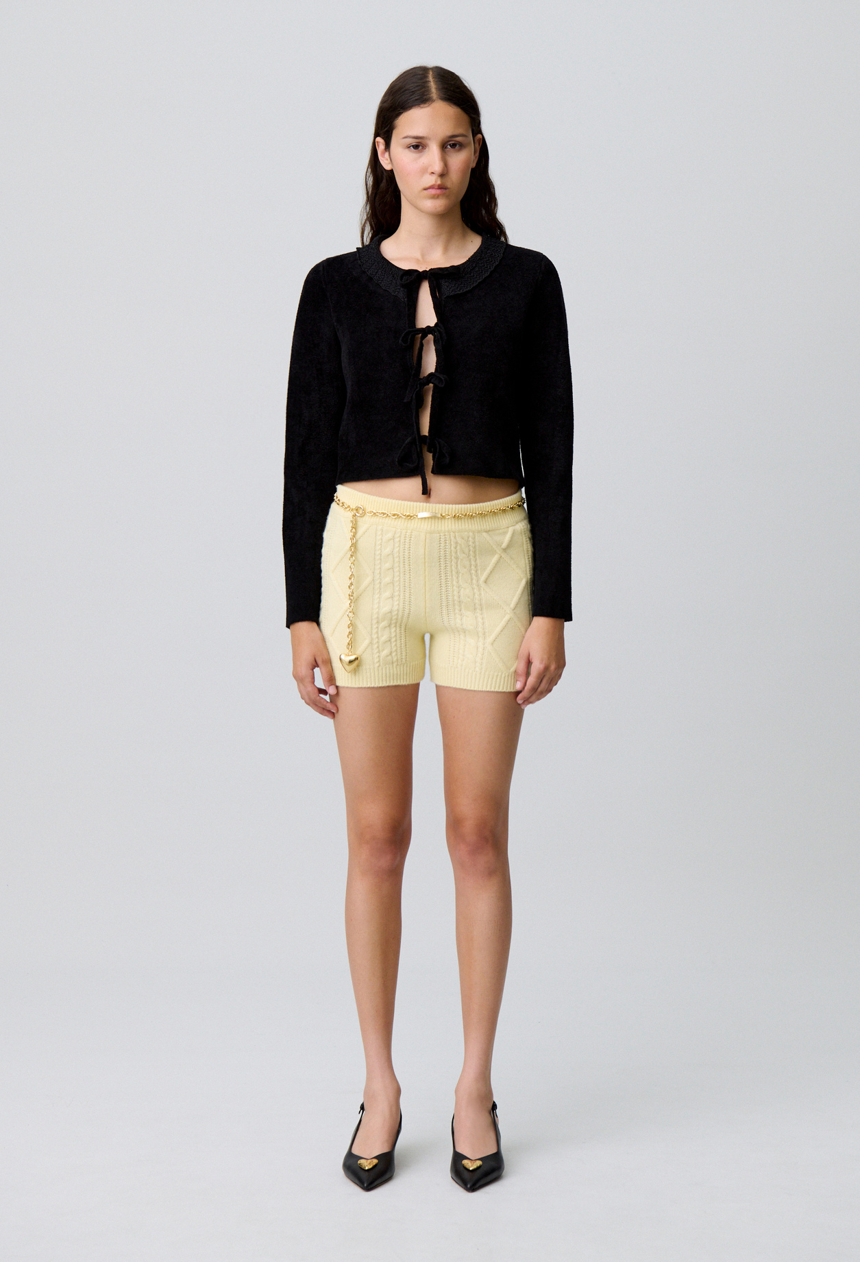 Cárdigan de punto de terciopelo - Mujer - Negro - Claudie Pierlot