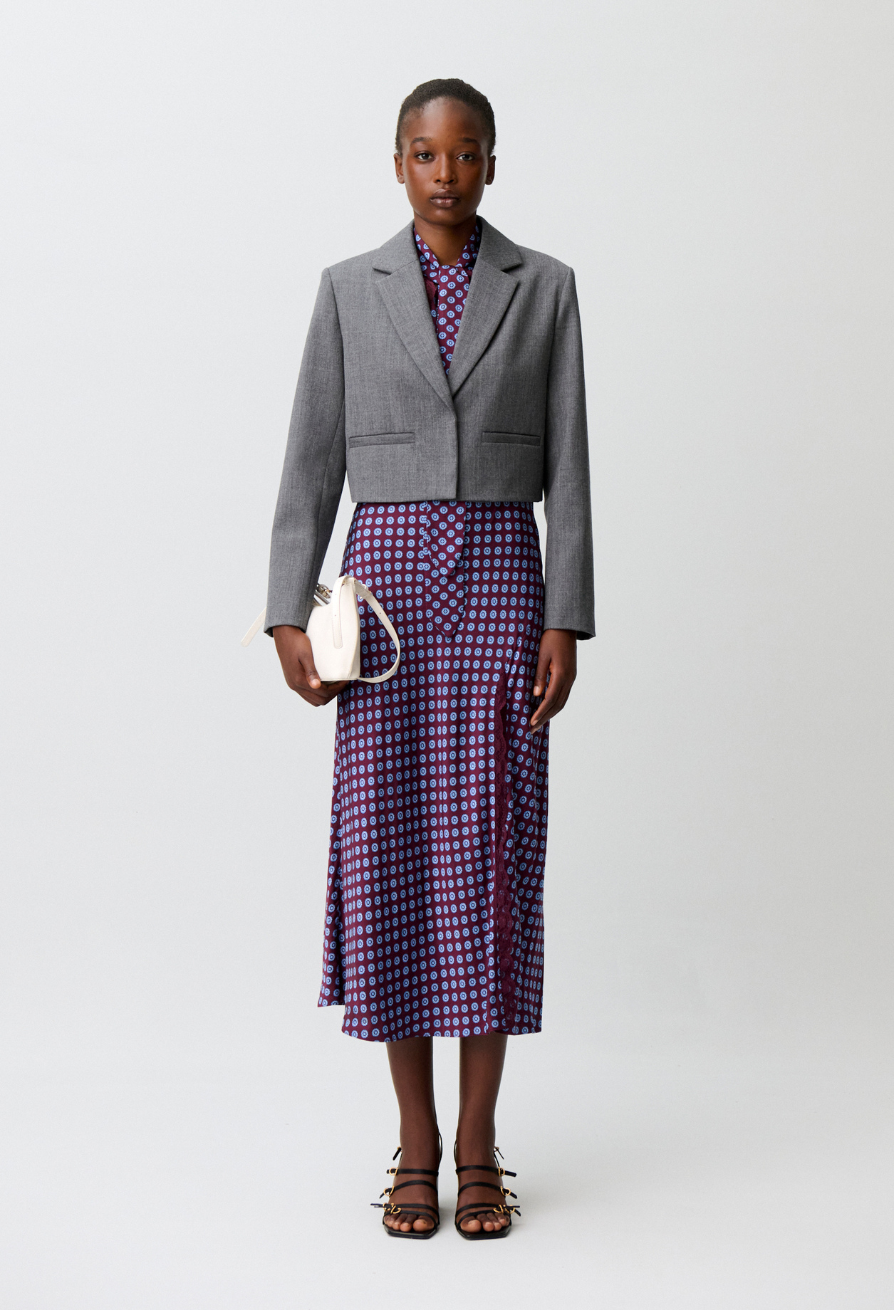 Chaqueta sastre de lana - Mujer - Gris jaspeado - Claudie Pierlot