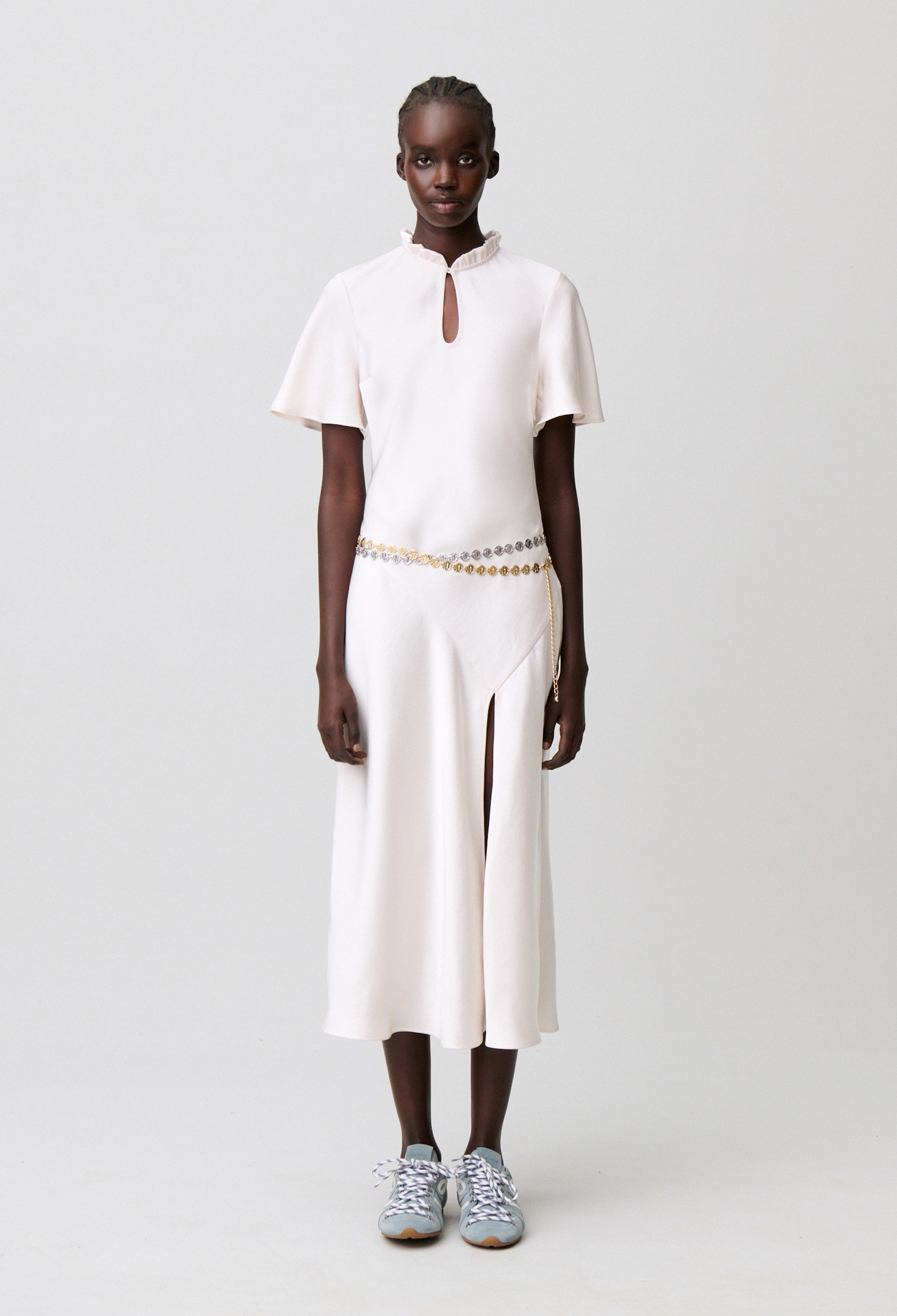 Vestido midi fluido - Mujer - Marfil - Claudie Pierlot