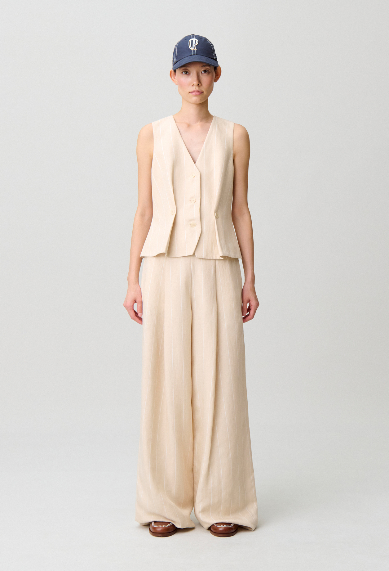 Chaleco de traje sin mangas - Mujer - Arena - Claudie Pierlot