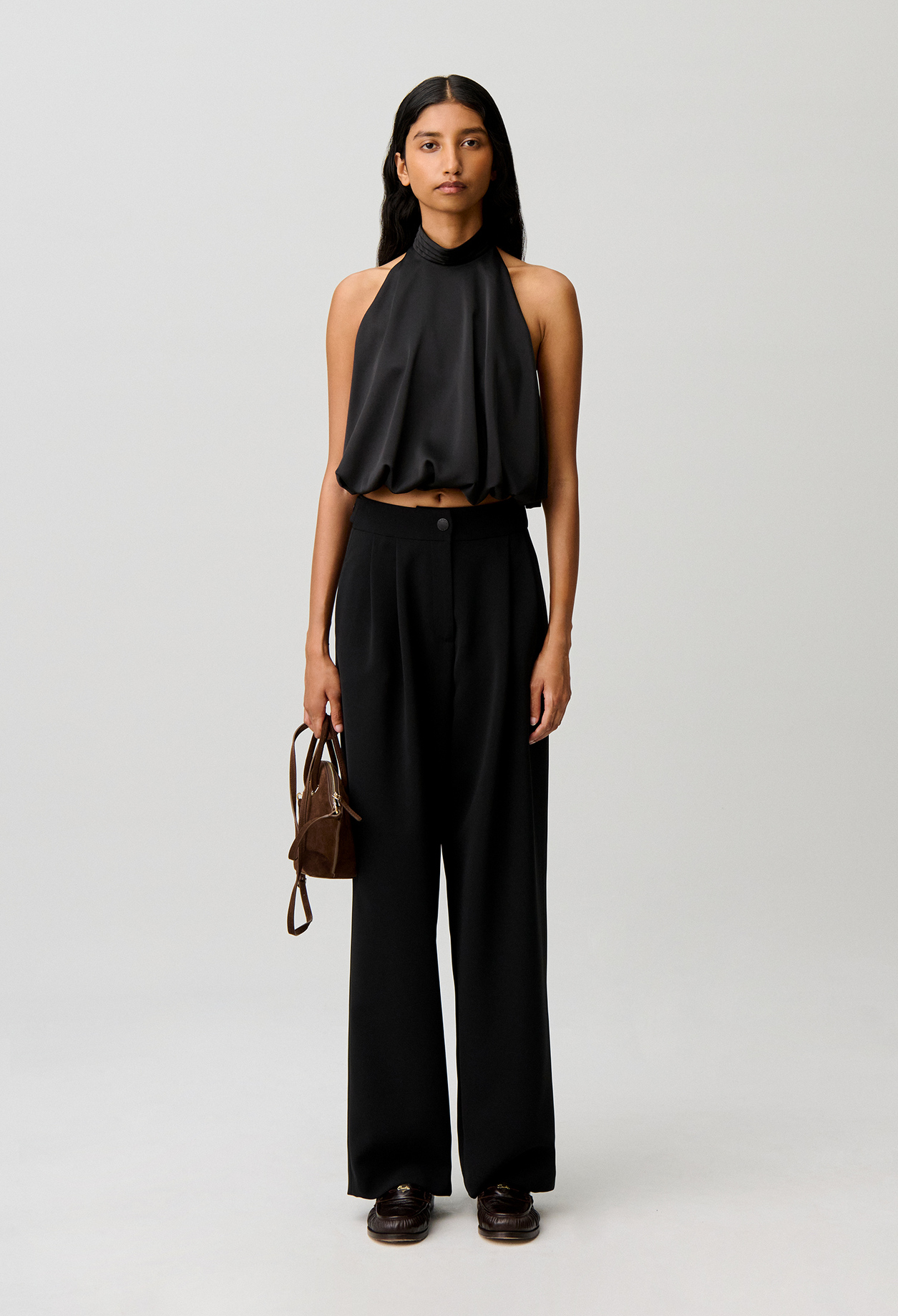 Top satinado espalda descubierta - Mujer - Negro - Claudie Pierlot