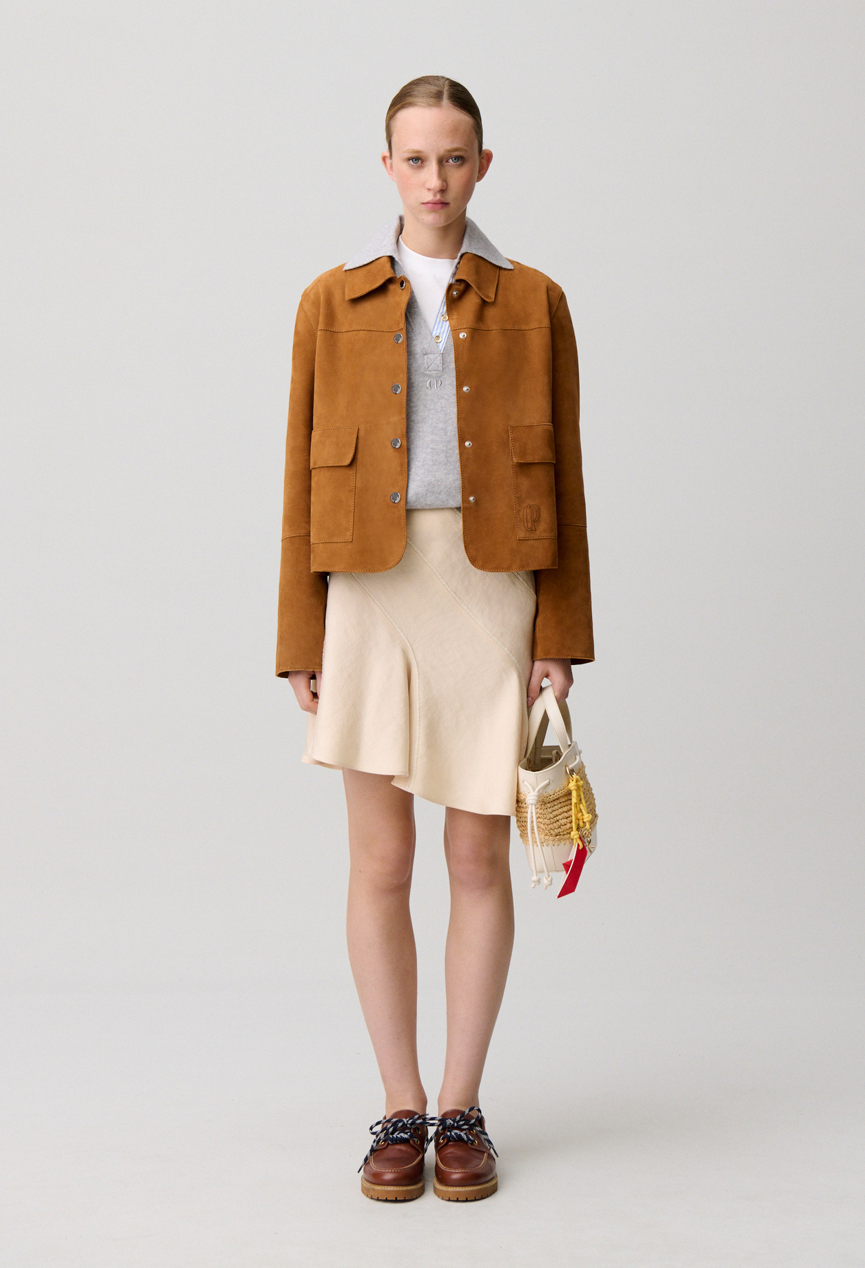 Falda corta asimétrica - Mujer - Vainilla - Claudie Pierlot