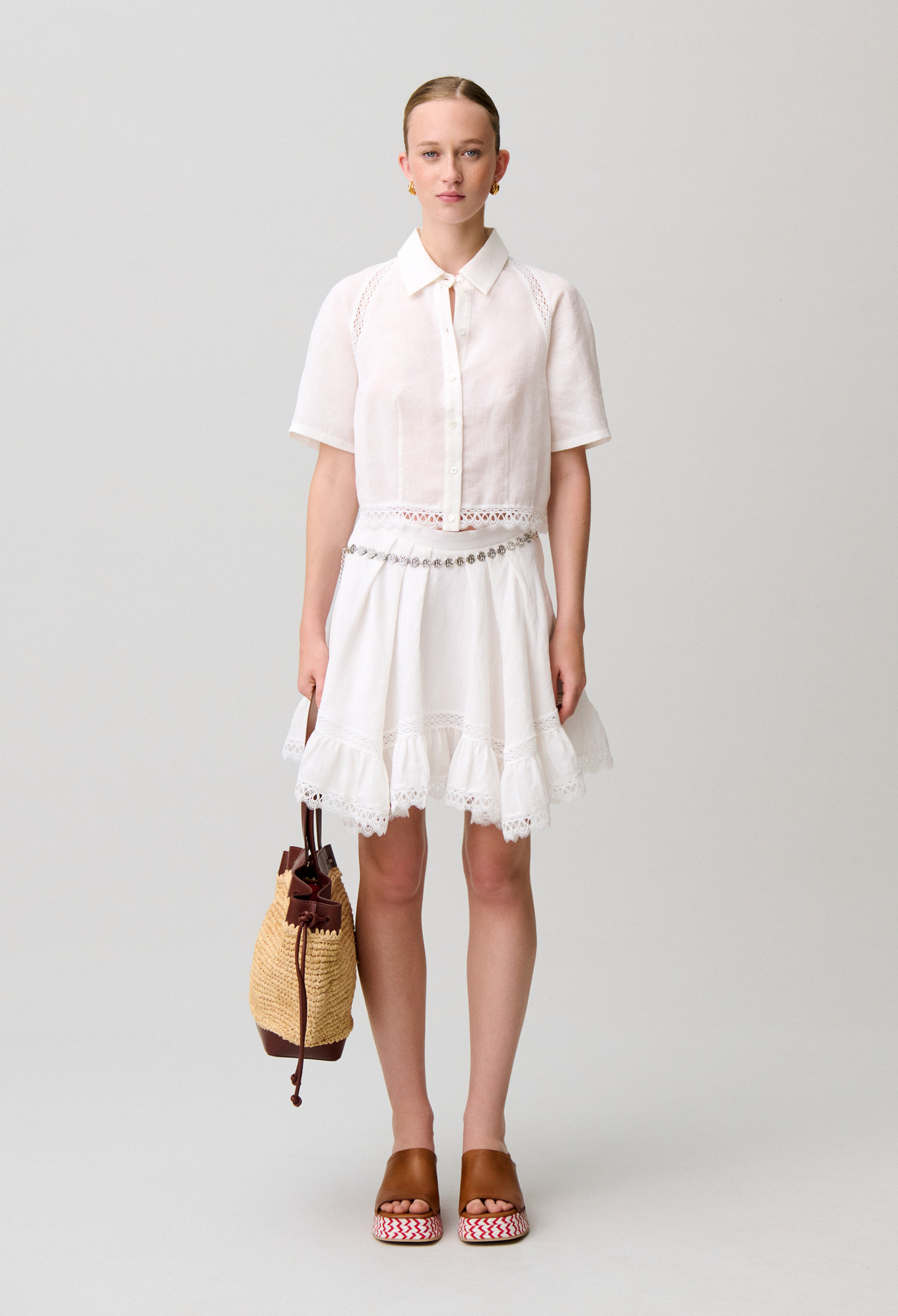 Camisa de encaje - Mujer - Crudo - Claudie Pierlot