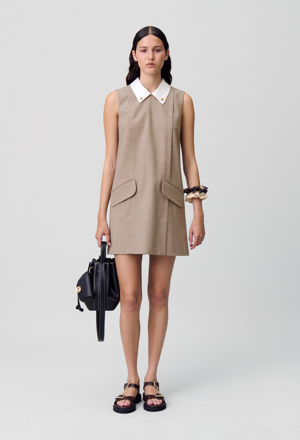 Vestido corto de cuadros - Mujer - Multico - Claudie Pierlot