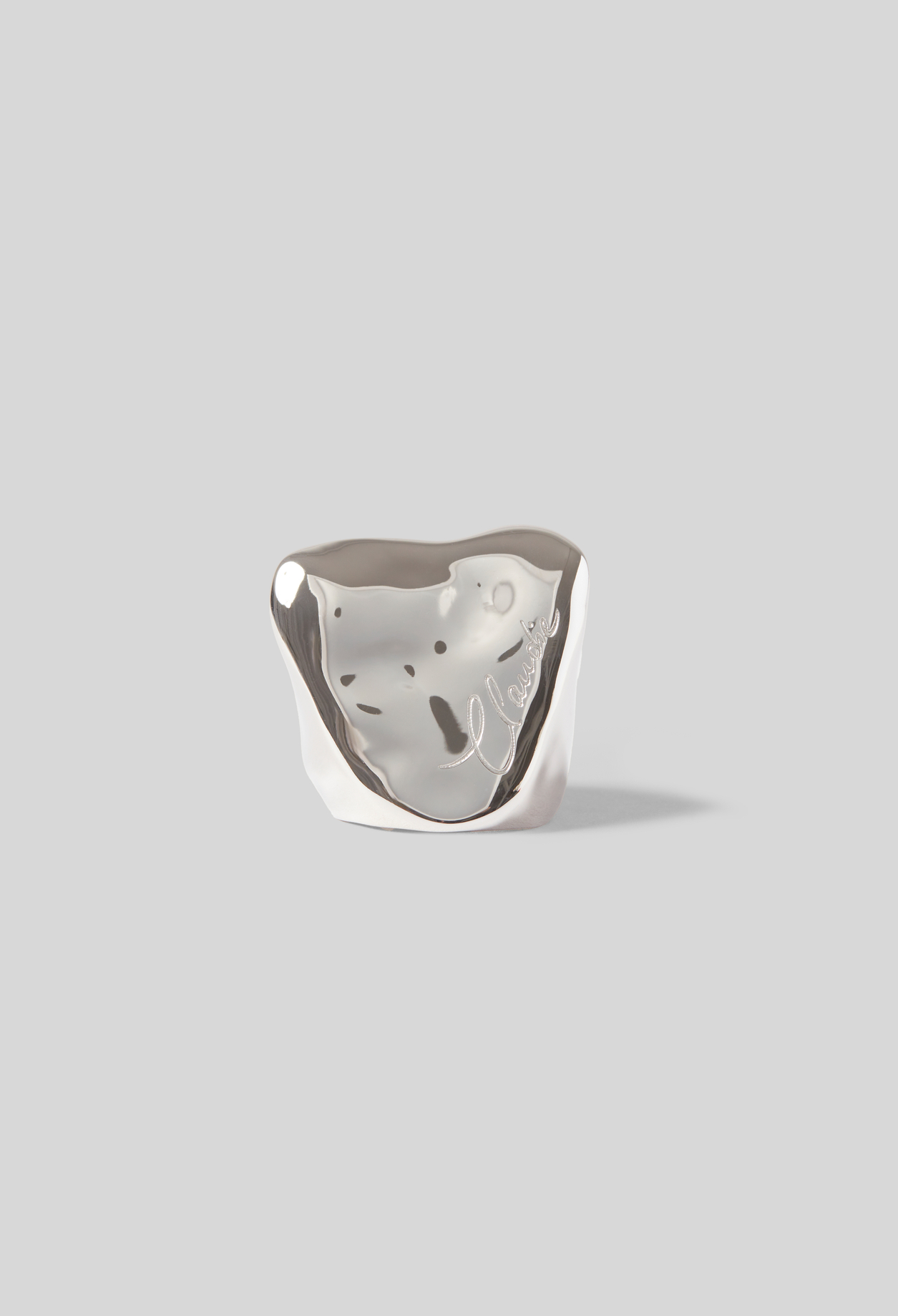 Anillo de sello en forma de corazón - Mujer - Plata - Claudie Pierlot