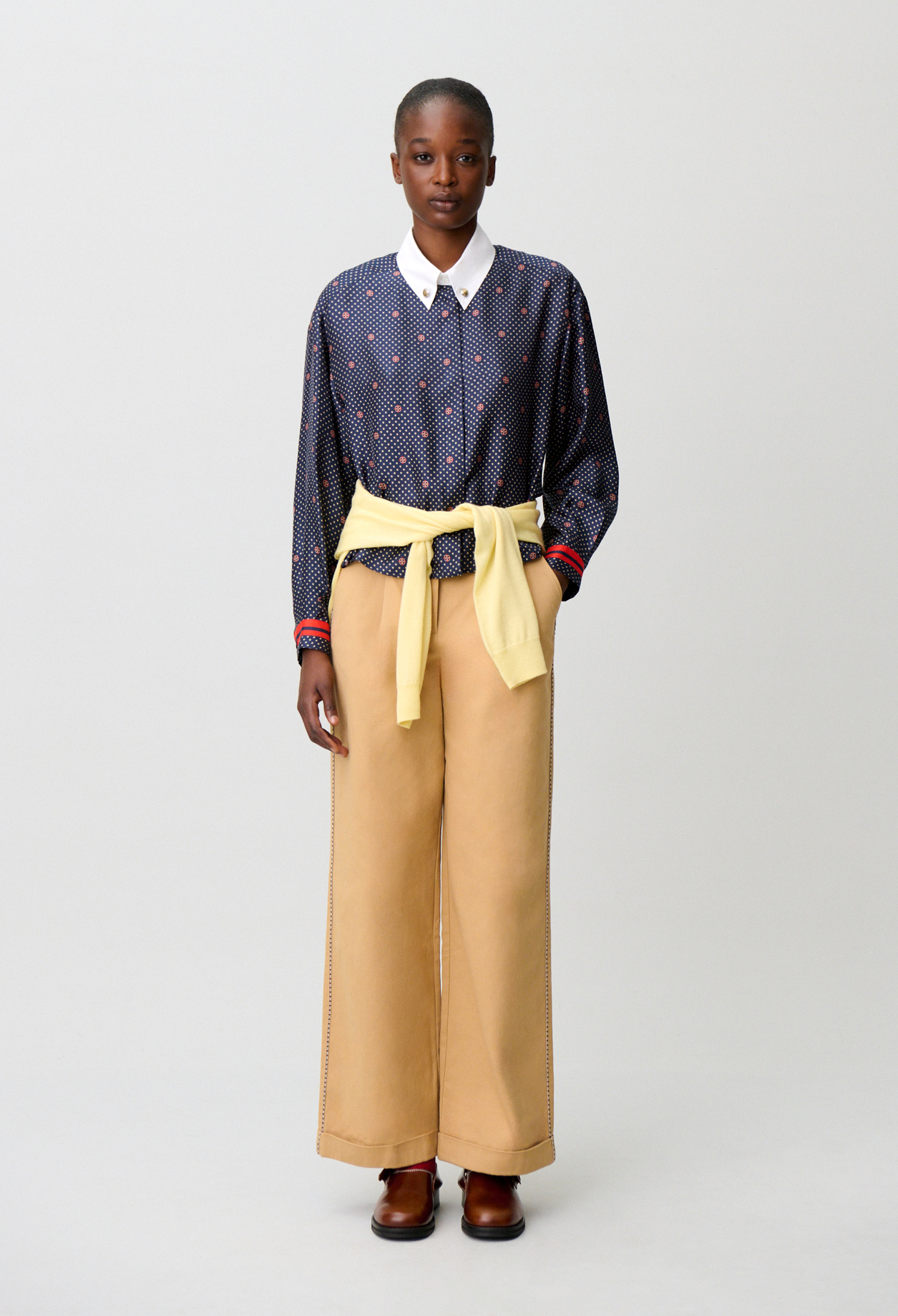 Camisa estampada de seda - Mujer - Estampado oscuro - Claudie Pierlot