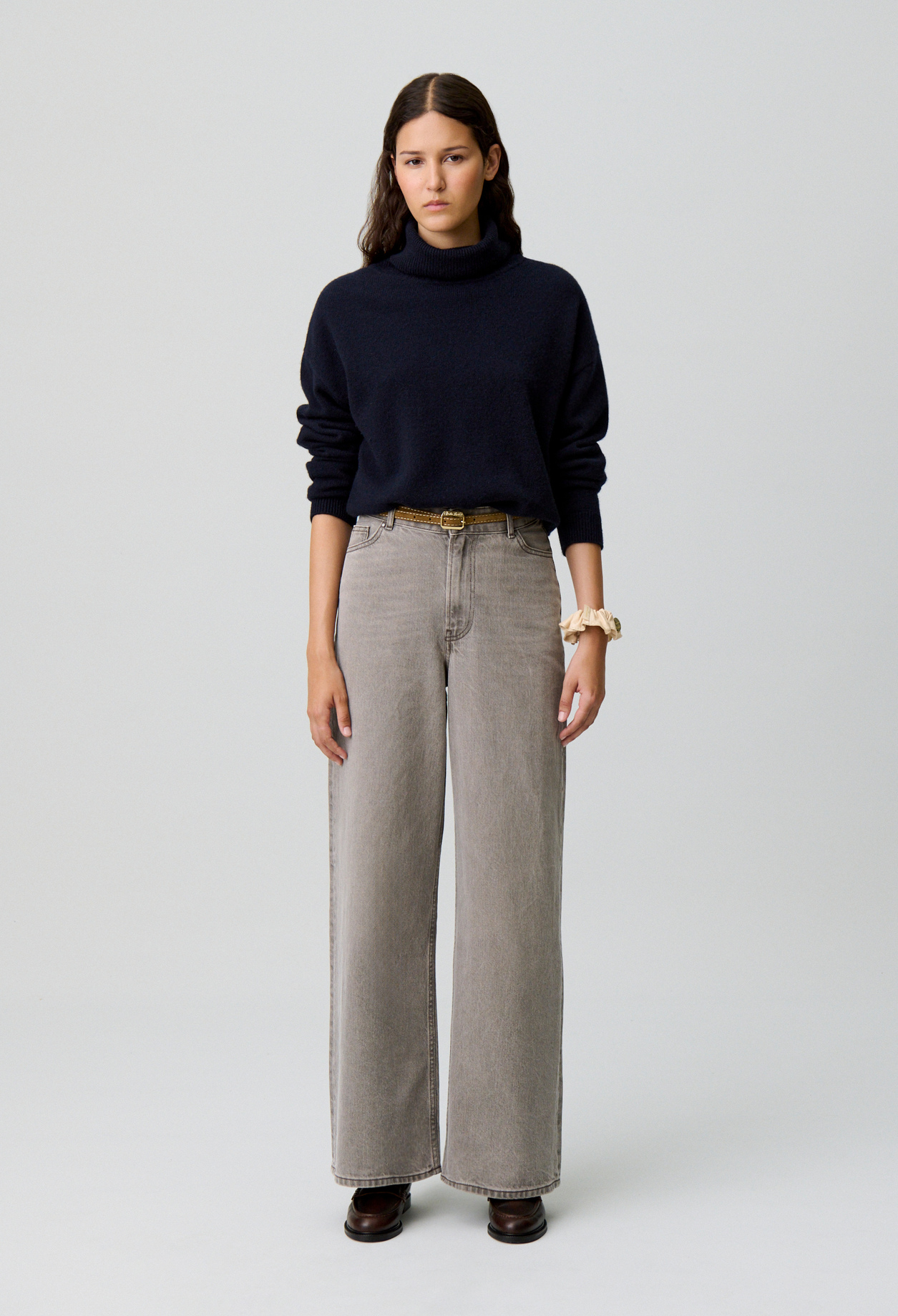 Vaquero de mezclilla estilo baggy - Mujer - Beige gris - Claudie Pierlot
