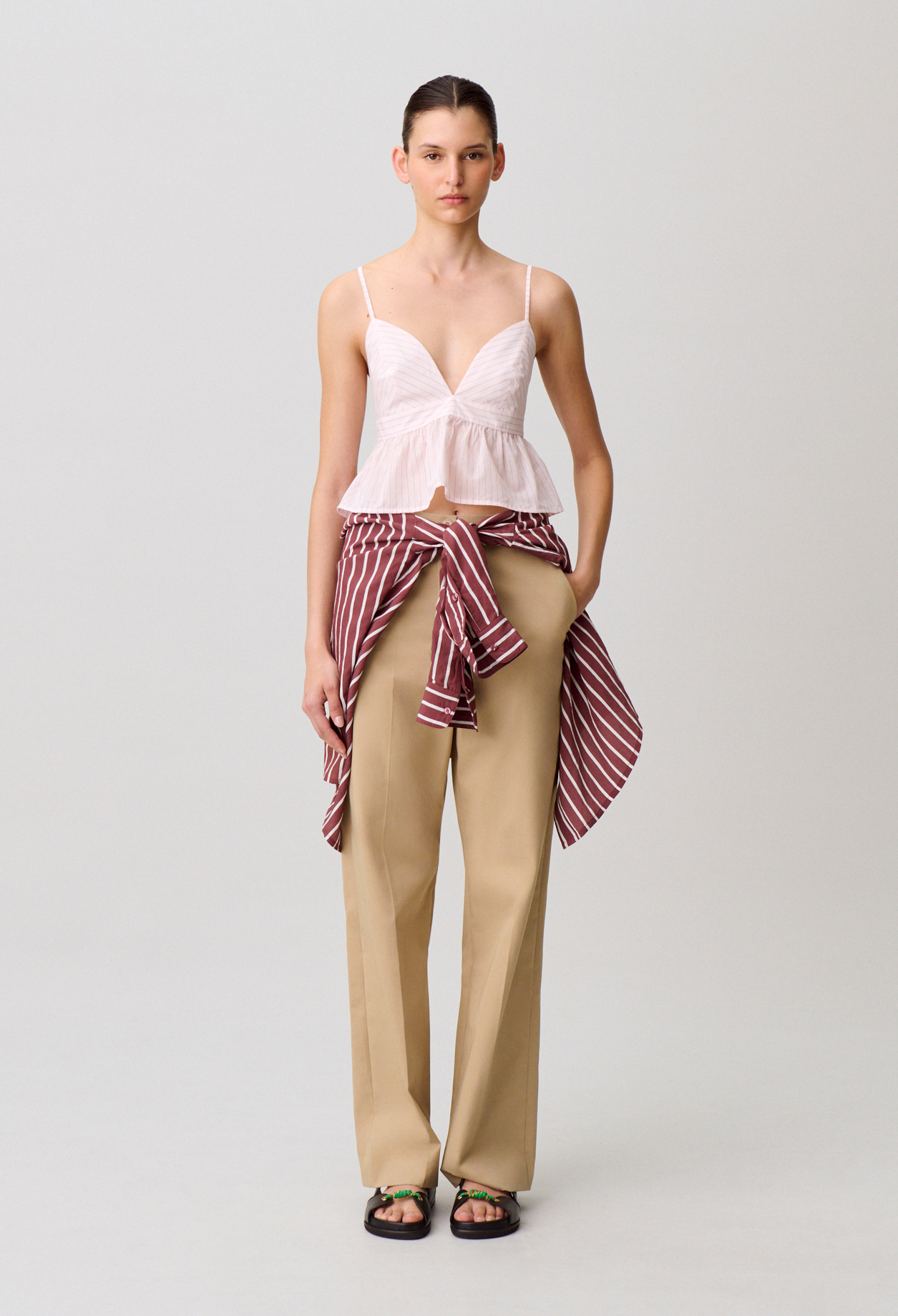 Top con escote - Mujer - Rosa pálido - Claudie Pierlot