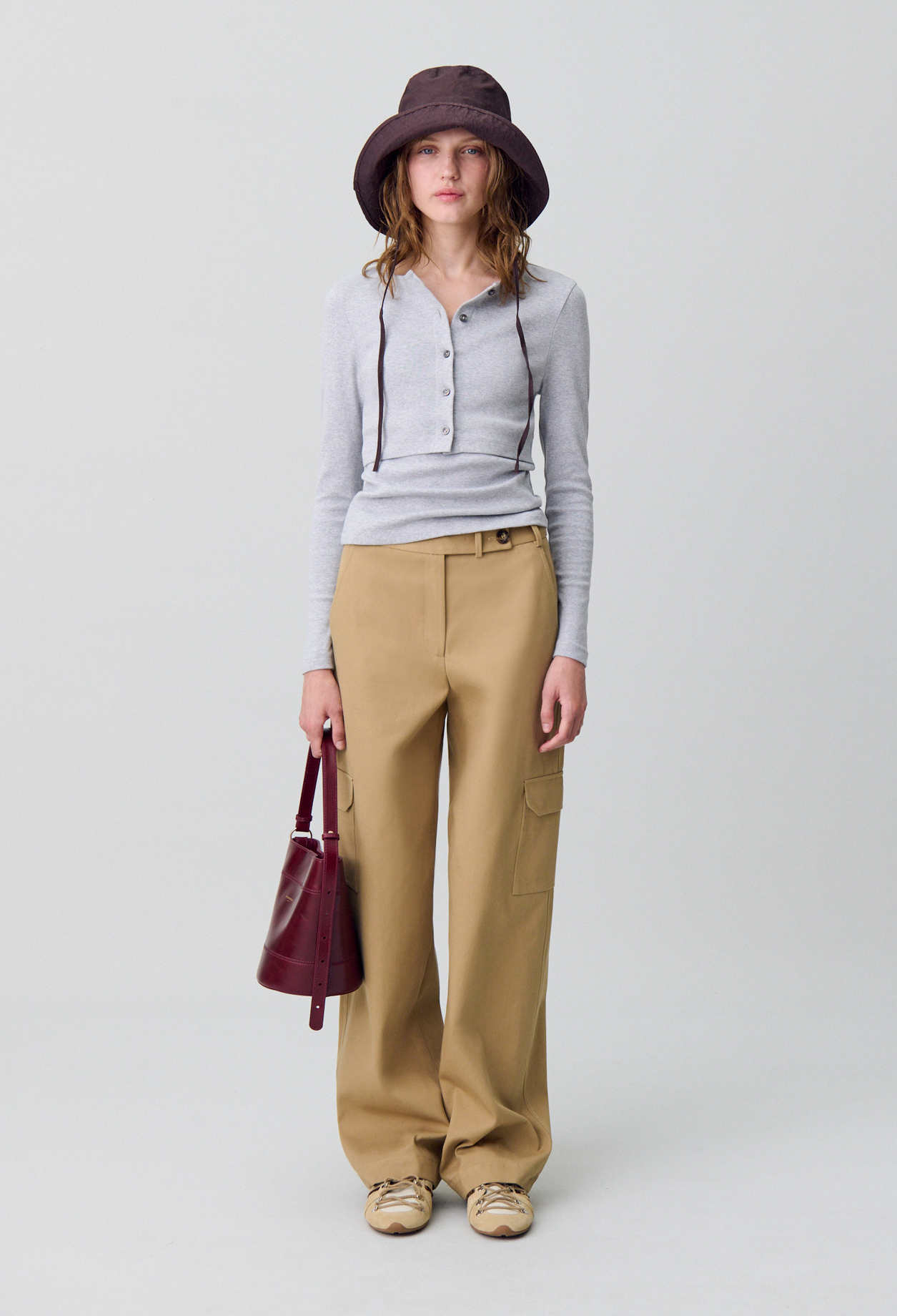 Set de camiseta y cárdigan - Mujer - Gris - Claudie Pierlot
