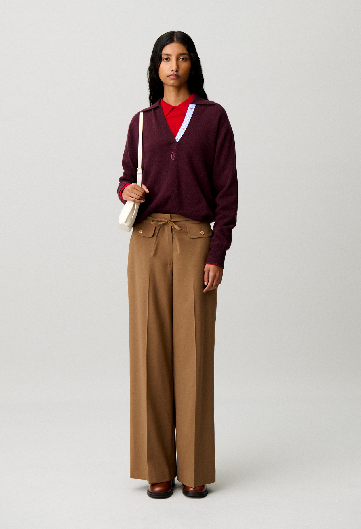 Jersey de lana y cachemira - Mujer - Berenjena - Claudie Pierlot