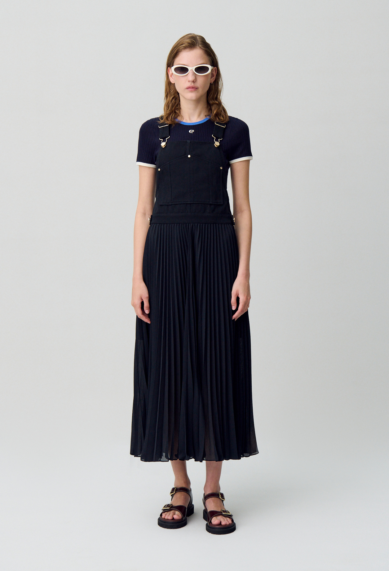 Vestido largo plisado - Mujer - Negro - Claudie Pierlot