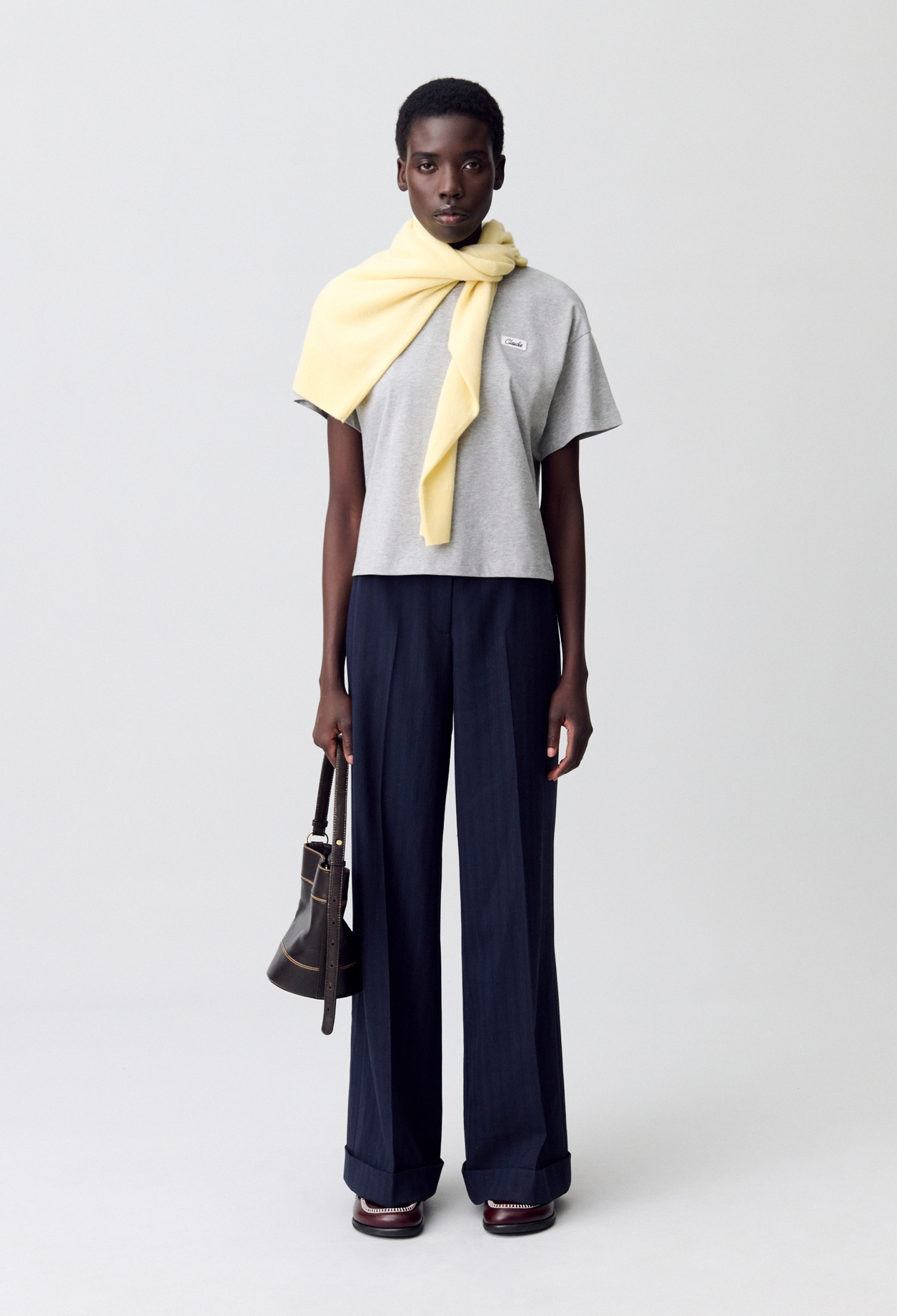 Pantalón de traje recto - Mujer - Dos tonos - Claudie Pierlot