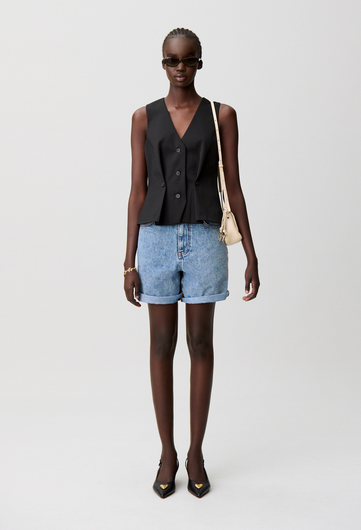 Chaleco de traje sin mangas - Mujer - Negro - Claudie Pierlot
