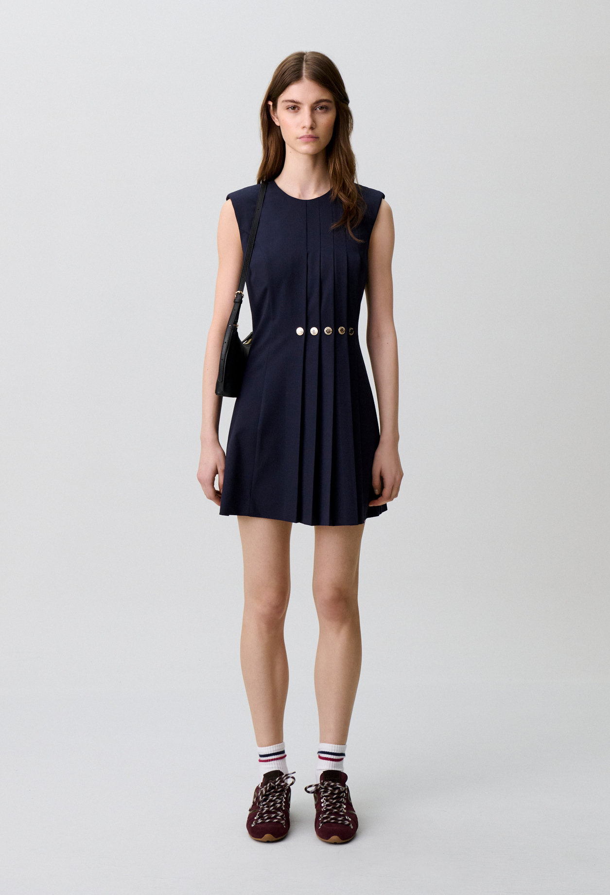 Vestido entallado mezcla de lana - Mujer - Marina - Claudie Pierlot