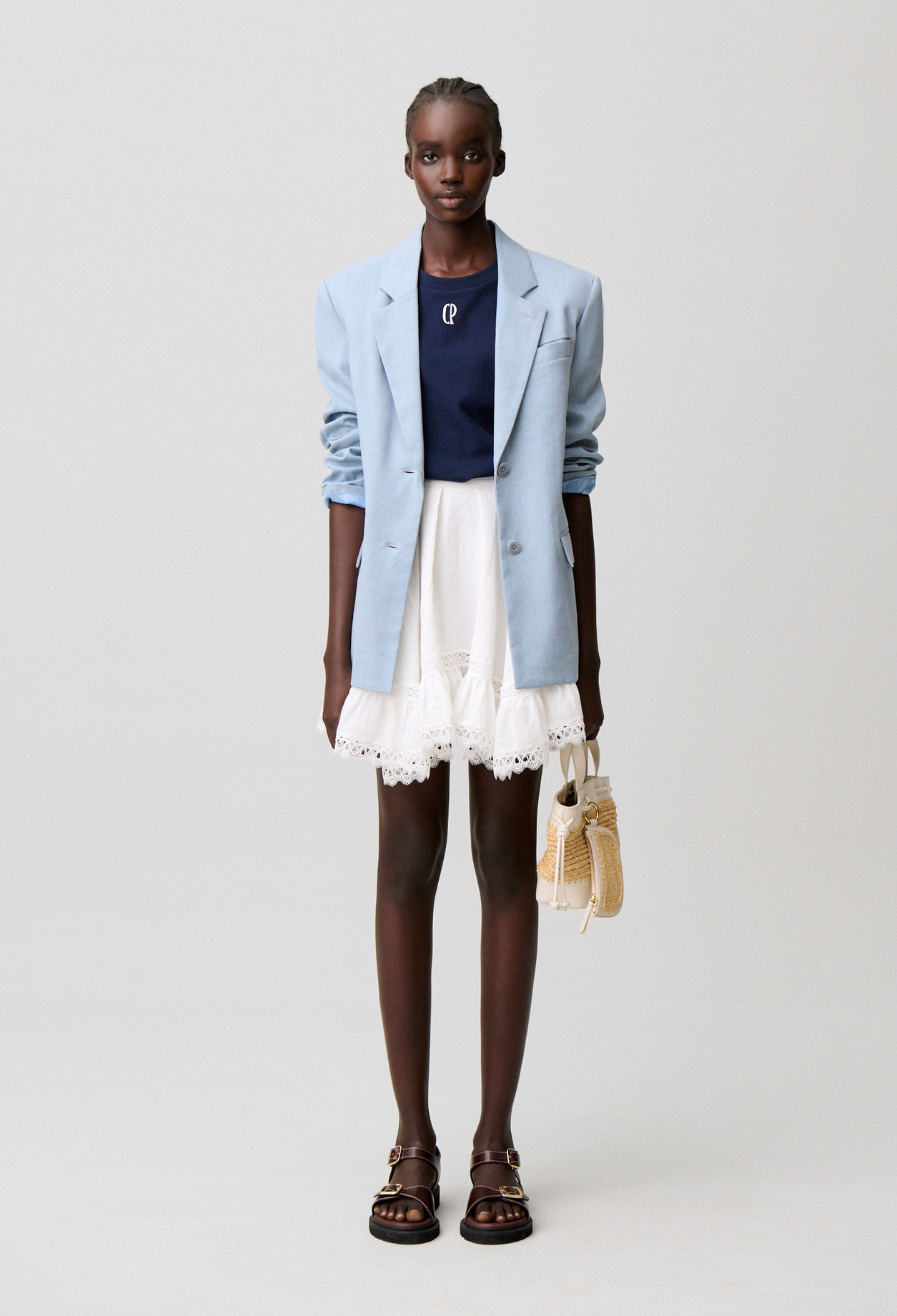 Falda corta de encaje - Mujer - Crudo - Claudie Pierlot