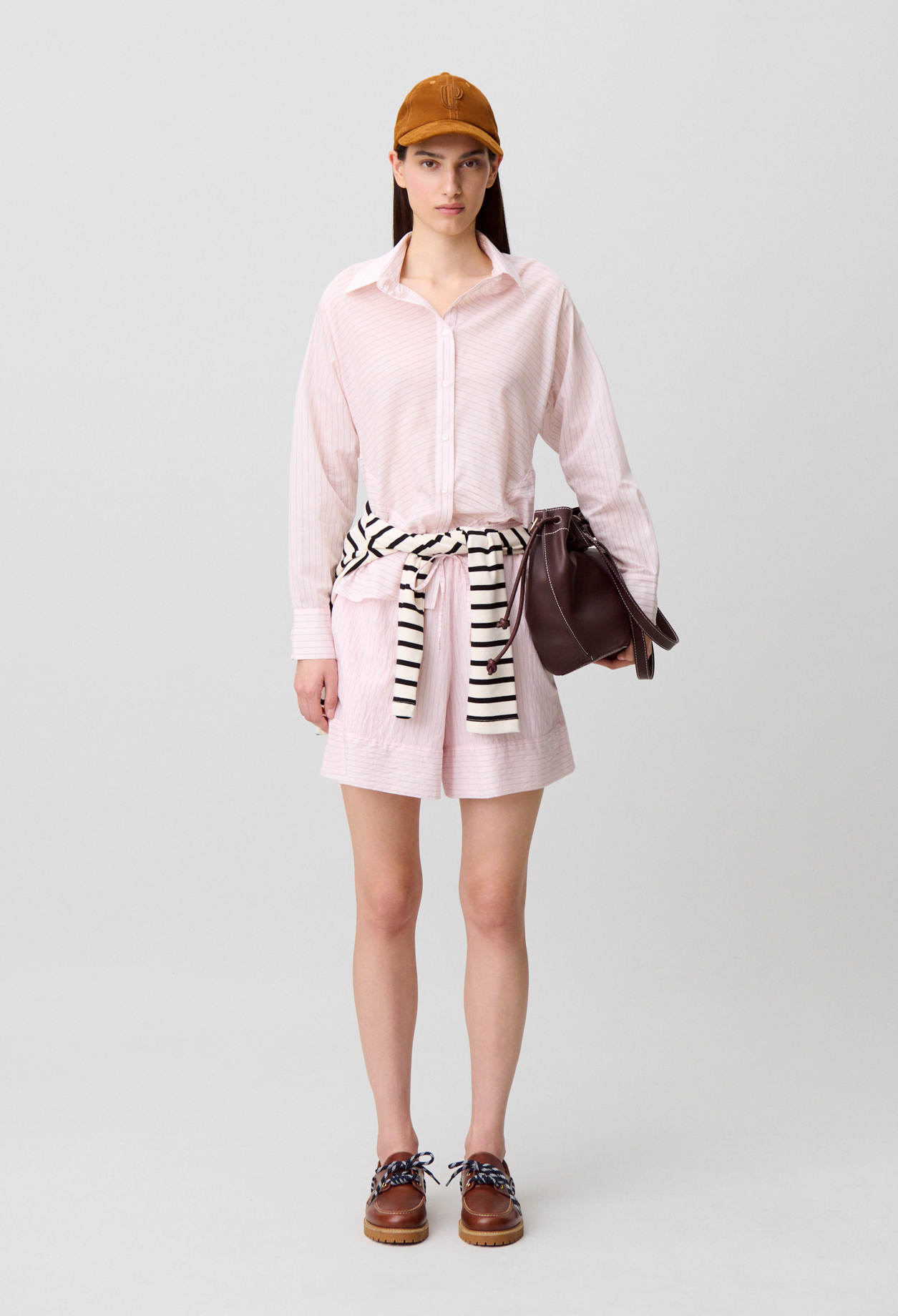 Camisa espalda con volantes - Mujer - Rosa pálido - Claudie Pierlot