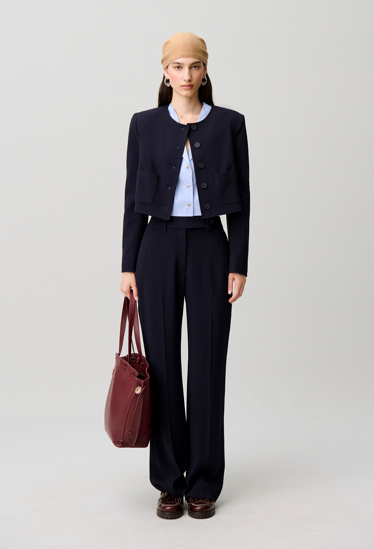 Chaqueta con cuello redondo - Mujer - Marina - Claudie Pierlot