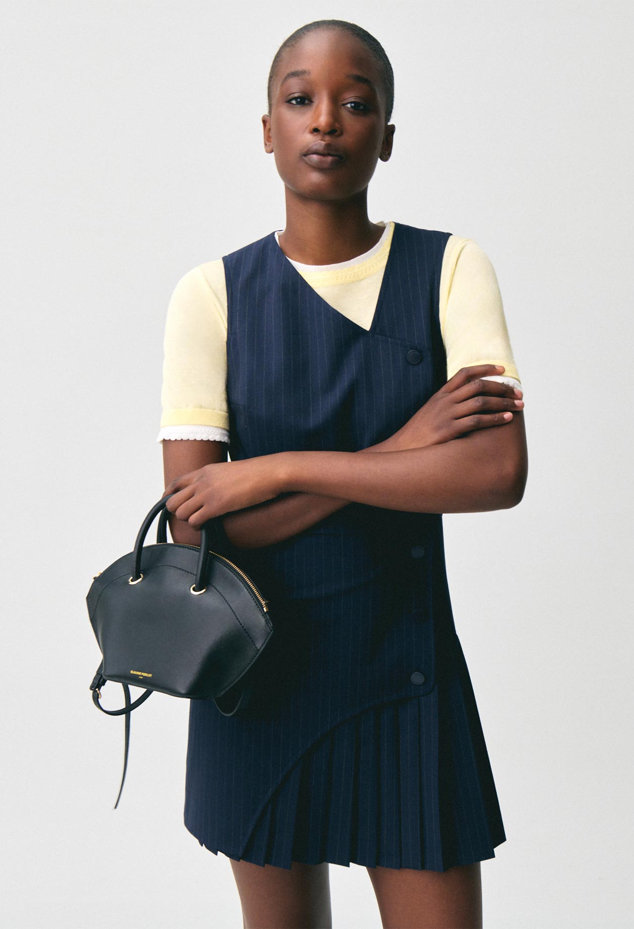 Vestido corto sin mangas - Mujer - Dos tonos - Claudie Pierlot